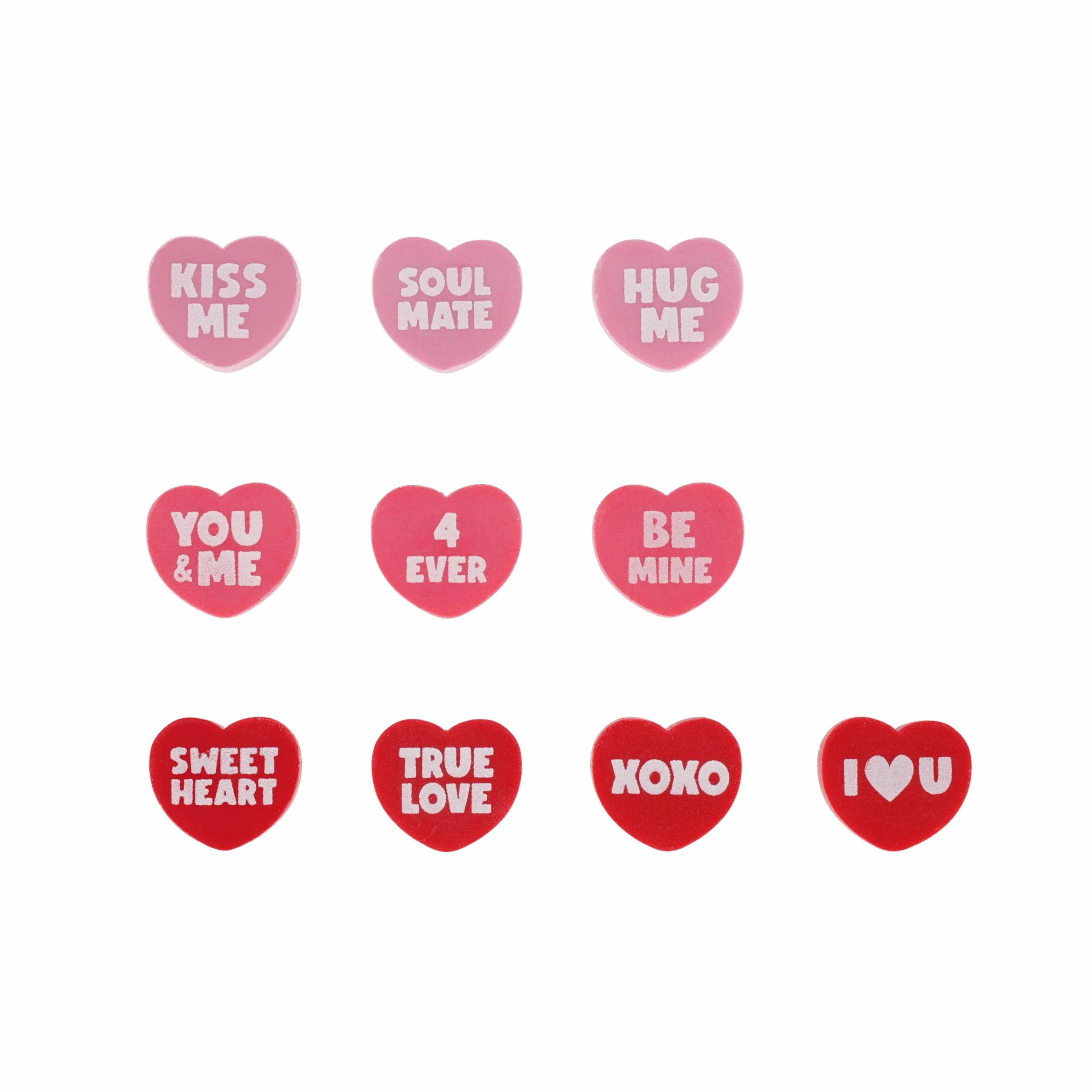 Legami - Mini dispensador de gomas para borrar, Love Dispenser, 15 gomas, goma en forma de corazón, dimensiones 9 x 22 x 0,5 cm