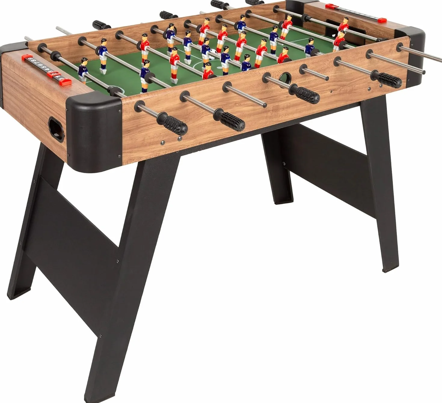 ColorBaby 85432 CB Games Futbolín para niños y Adultos, De Madera de Haya Resistente, Patas Metal, Marcadores manuales, 2-4 Jugadores, 121x61x81 cm, Futbolines, Juegos fútbol niño, Juguetes 6 años