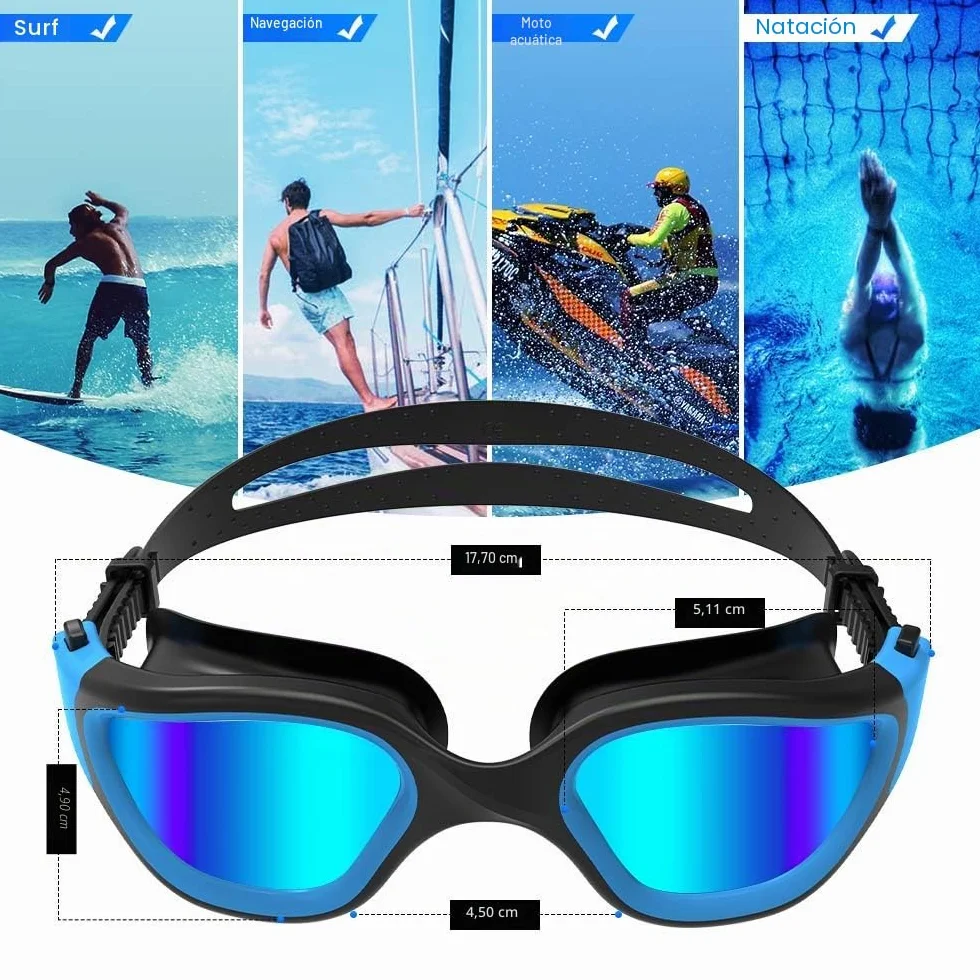 ZIONOR G1 Gafas de natación polarizadas anti niebla anti UV