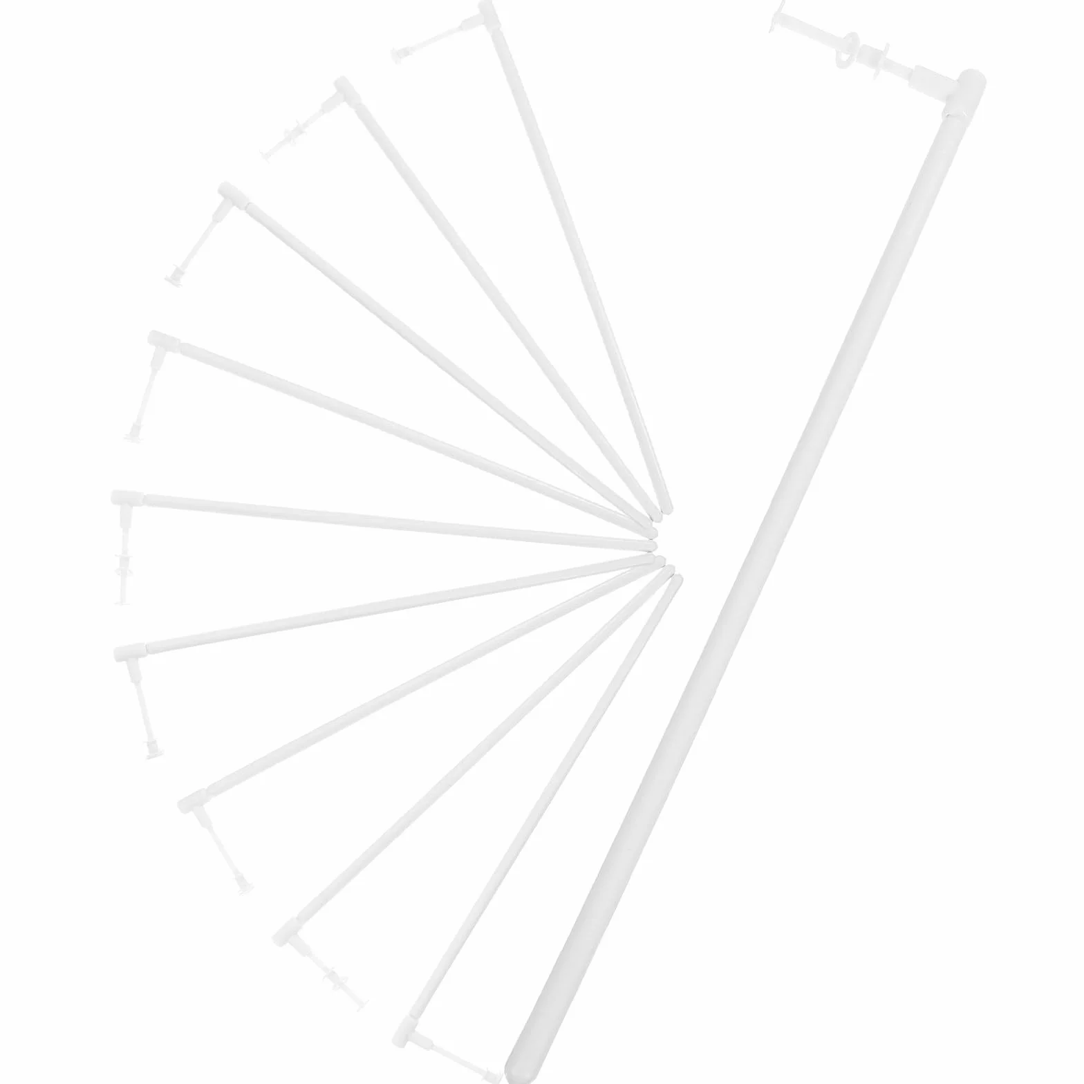 10Piezas Varillas de Molinos de Viento Varillas de Repuesto de Plástico para Hacer Molinetes Accesorios de para Manualidades Decorativas