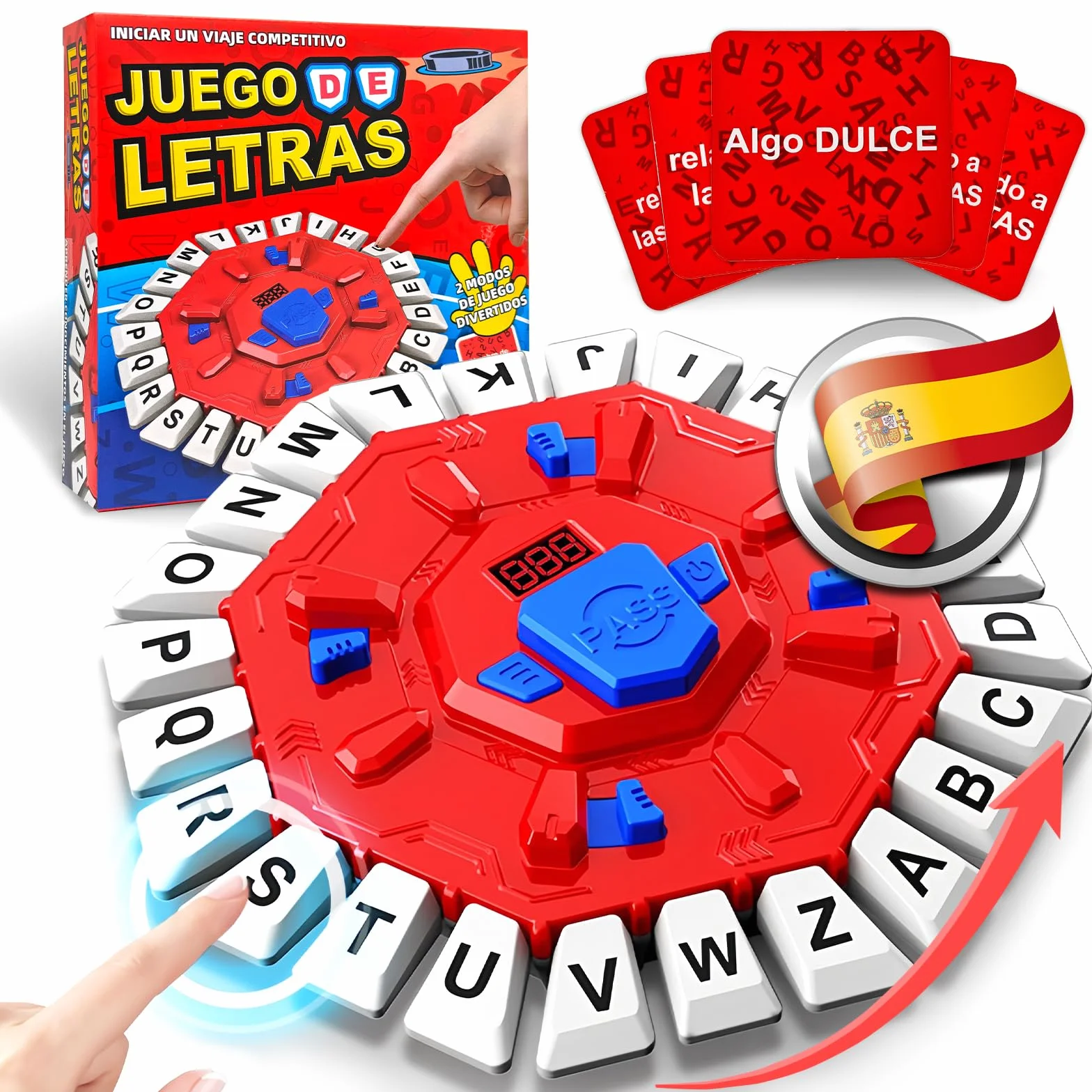 RoserRose Juego de Mesa en Español, Juego de Palabras, 2 Modos de Juego, 35 Tarjetas (140 Categorías), Portátil y Educativo, Ideal para Familias y Fiestas (A)