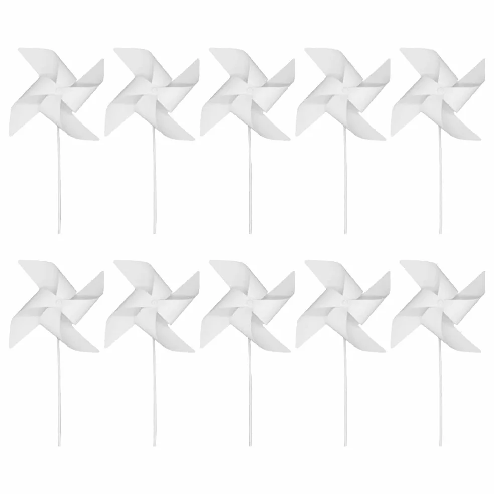 TOYANDONA 24 piezas para hacer tus propios molinos de viento, bricolaje, pintura, manualidades, molinete en blanco, juguete para la escuela, trabajo, manualidades en casa