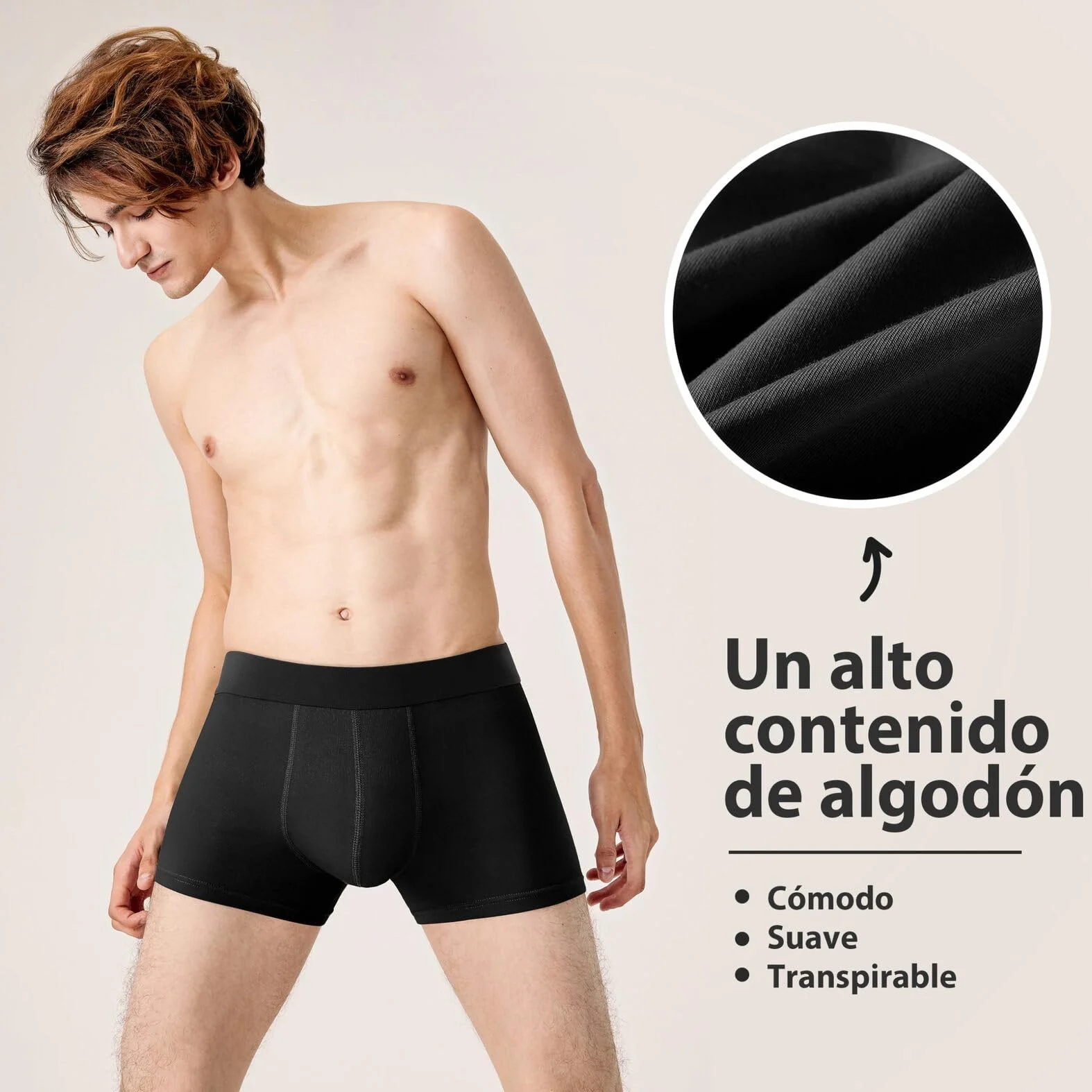 QINCAO Calzoncillos Hombre Boxer Pack de 6 Algodón