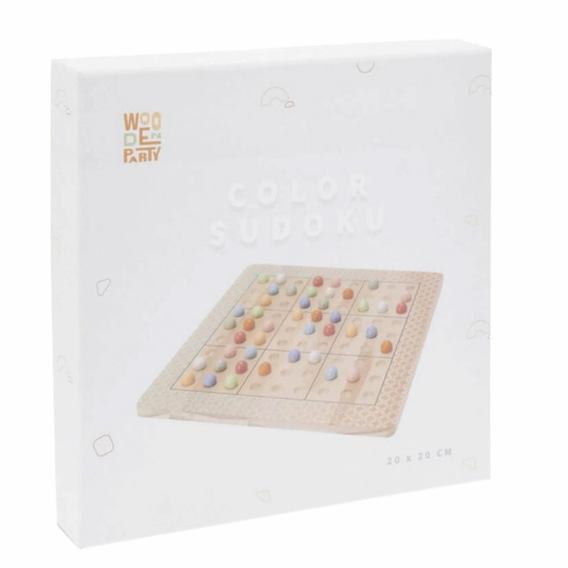 Desafío Sudoku Juego de Tablero en Madera con Bolsa de Algodón
