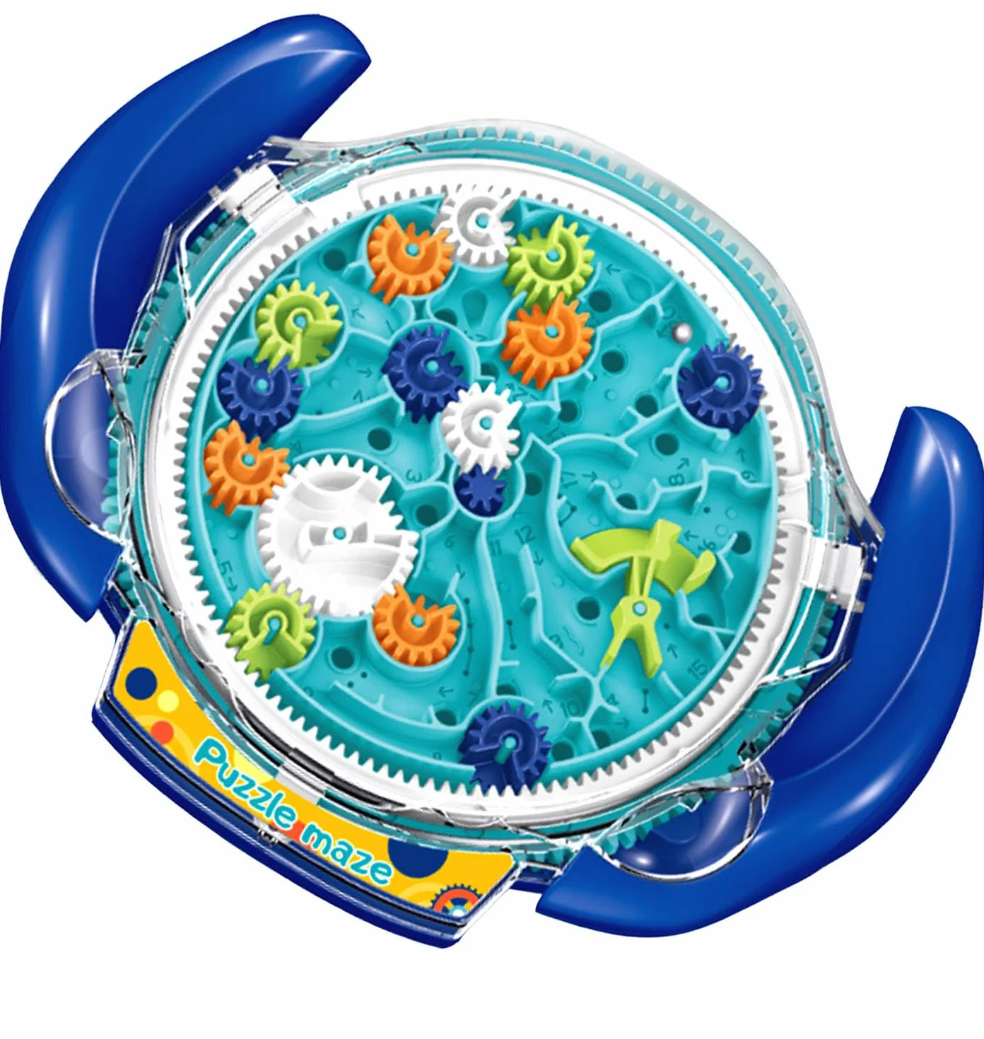 JRD&BS WINL Juego de rompecabezas laberinto 3D para niños y adultos, juguetes educativos para niños y niñas, regalo para niños, tablero de laberinto de gravedad, juguete IQ (azul)