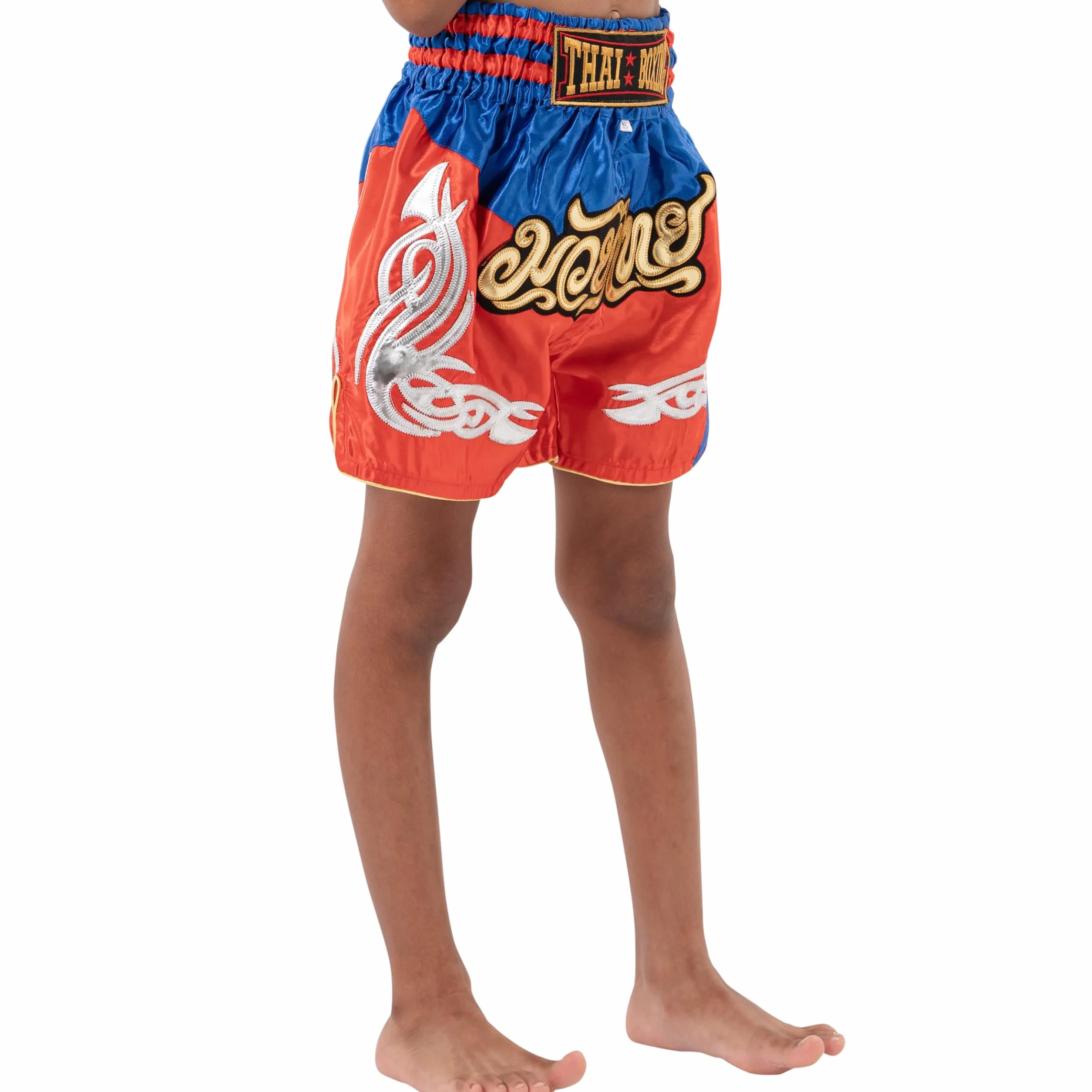 Pantalones Cortos de Muay Thai para Niños Boxeo Kickboxing MMA 2-12 Años