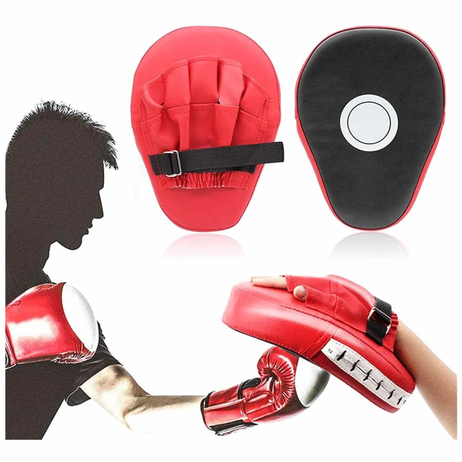 Boxing Punch Mitt Pads Muay Thai Kicking Pad Kickboxing Pad 2PCS