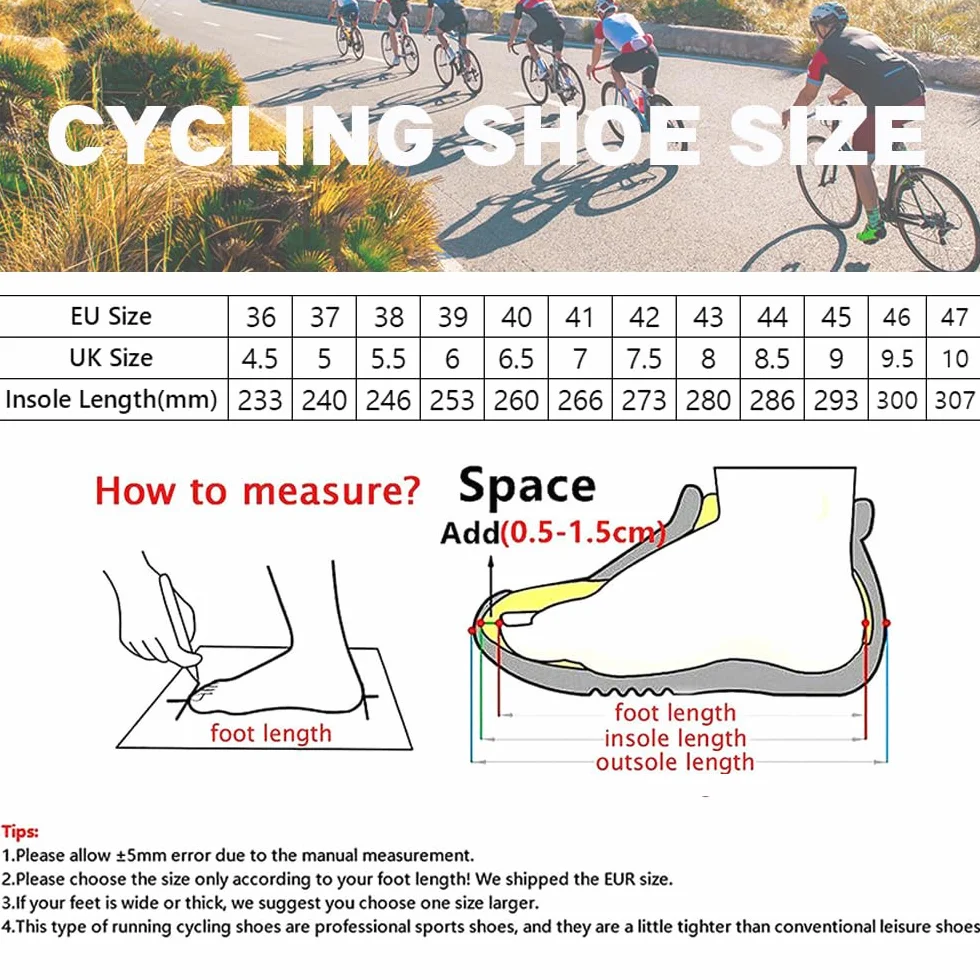 Hixingo Zapatilla de Ciclismo Hombre Mujer Zapatos Bicicleta Carretera MTB SPD SPD-SL Lock System Respirables