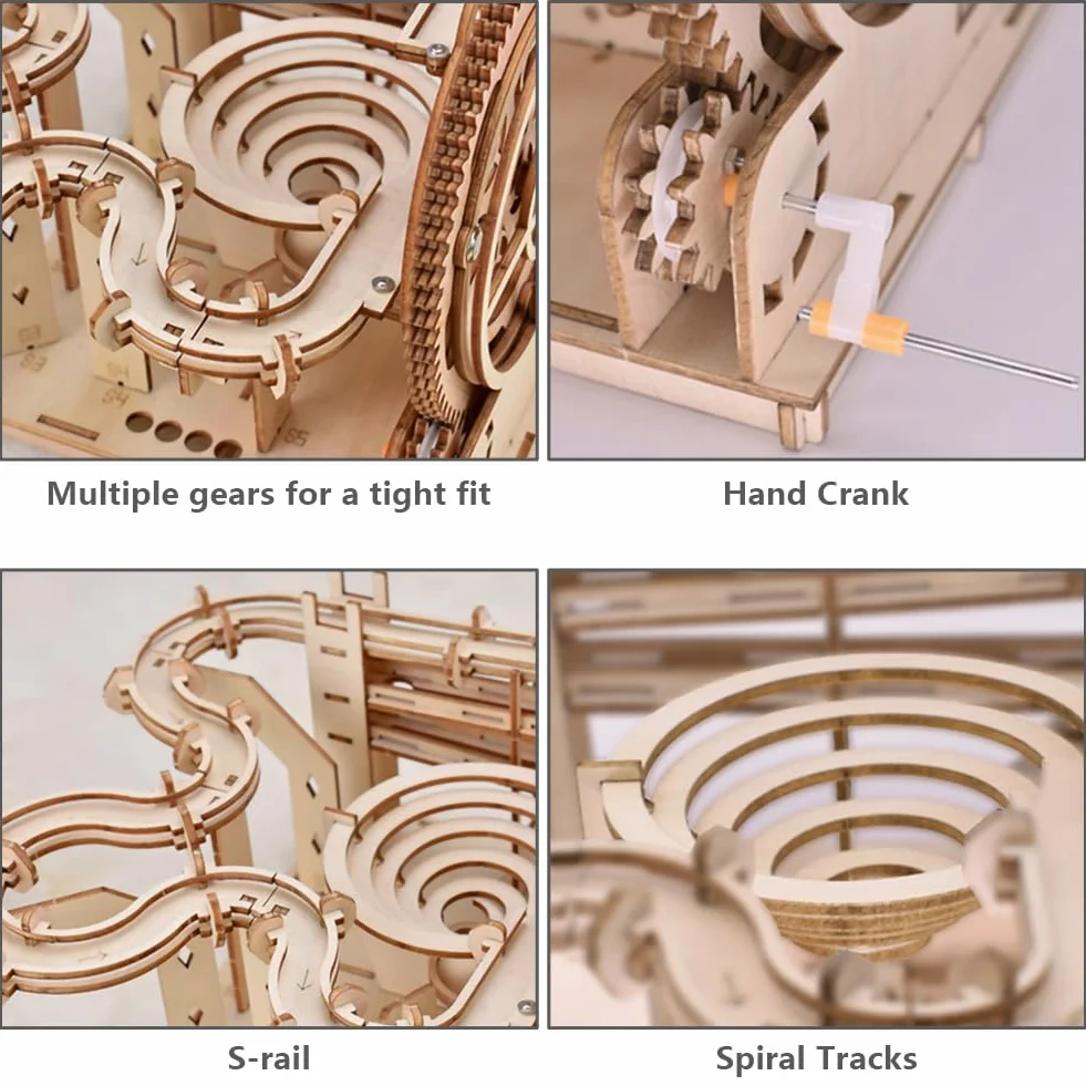 HOTUT Puzzle 3D Madera Maquetas, Maqueta Madera Kit Laser Cut Puzzle Construcciones para Adultos, Hombres y Mujeres para como Regalo o Colección Decorativ