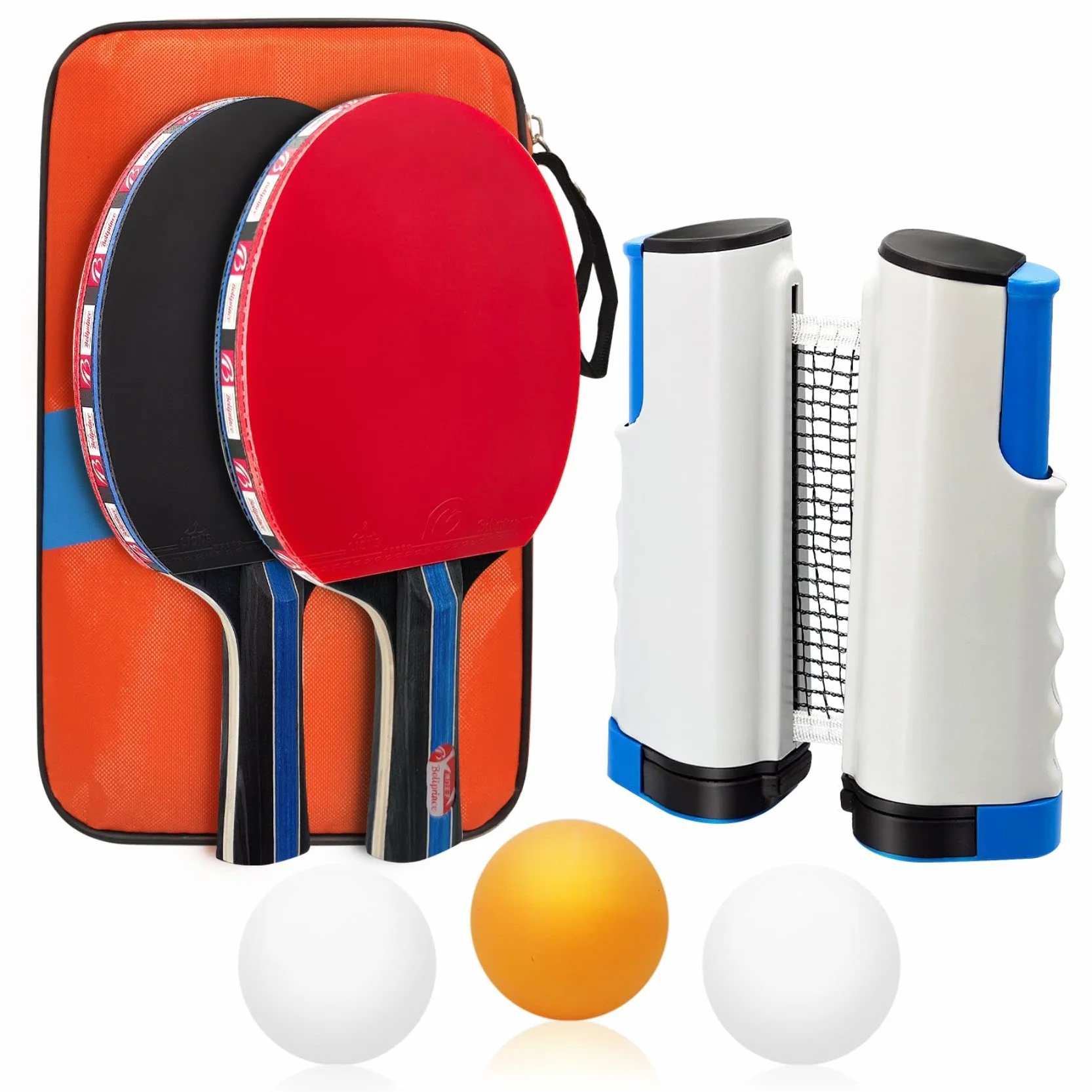 Raquetas Ping Pong Set con Palas, Pelotas y Bolsa