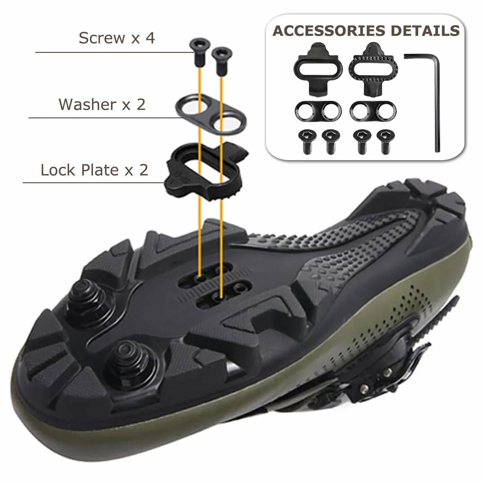 Zapatos Ciclismo MTB Compatible con SPD Pedales Hombre Mujer EU 36-47 Hebilla Giratoria