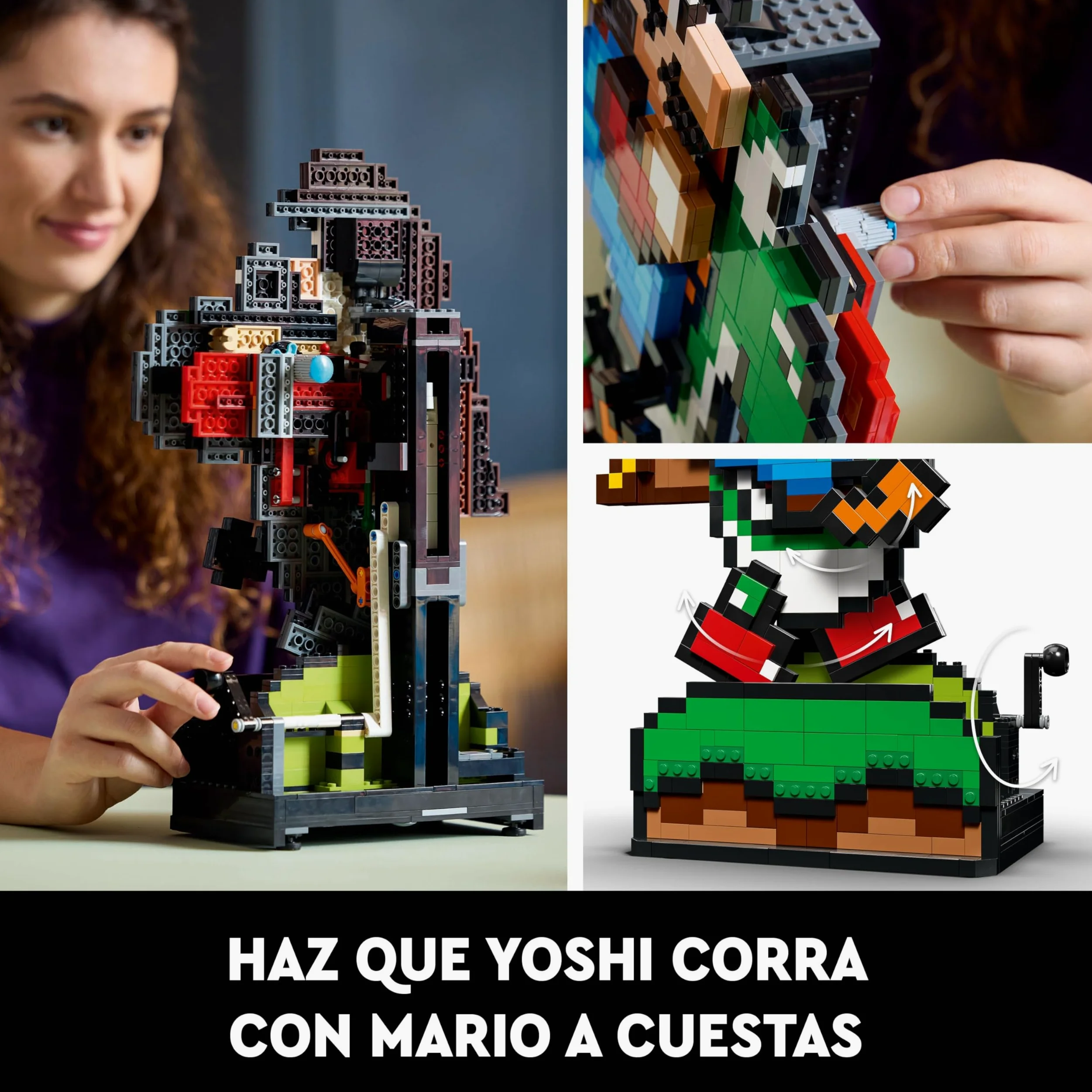LEGO Super Mario World: Mario y Yoshi Kit de Maquetas para Adultos para Colección de Nintendo, Figuras Pixeladas, Regalo para Hombres y Mujeres, Decoración del Hogar y la Oficina 71438