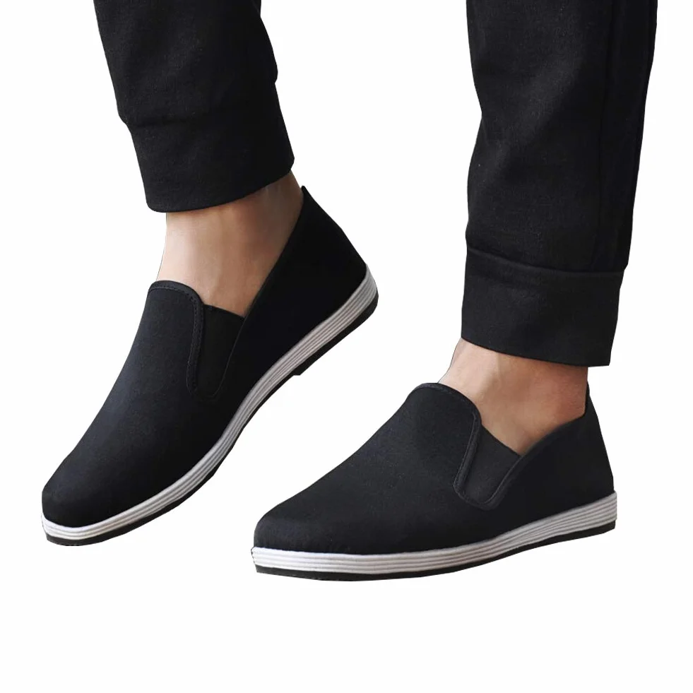 Zapatillas Kung Fu Tai Chi Unisex Negro Suela Goma