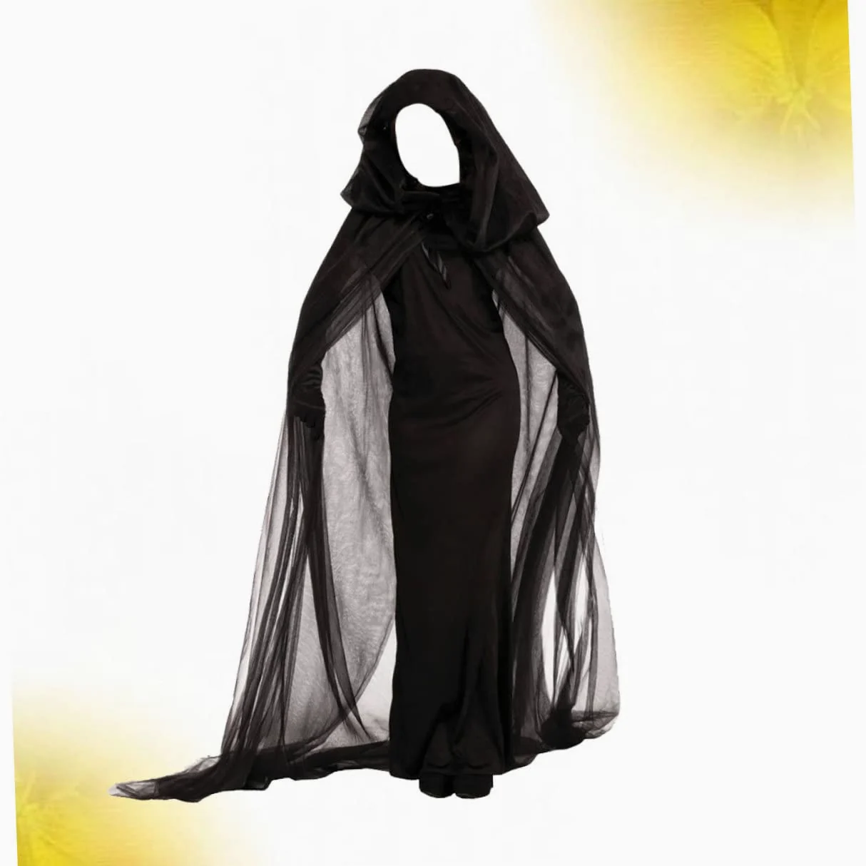 LIFKOME 3 Piezas Disfraz De Bruja Para Mujer Para Actuación Vestido De Bruja Disfraz De Fantasma Vestido Gotico Disfrazada Ropa Gótica Disfraces De Halloween Para Mujeres Black