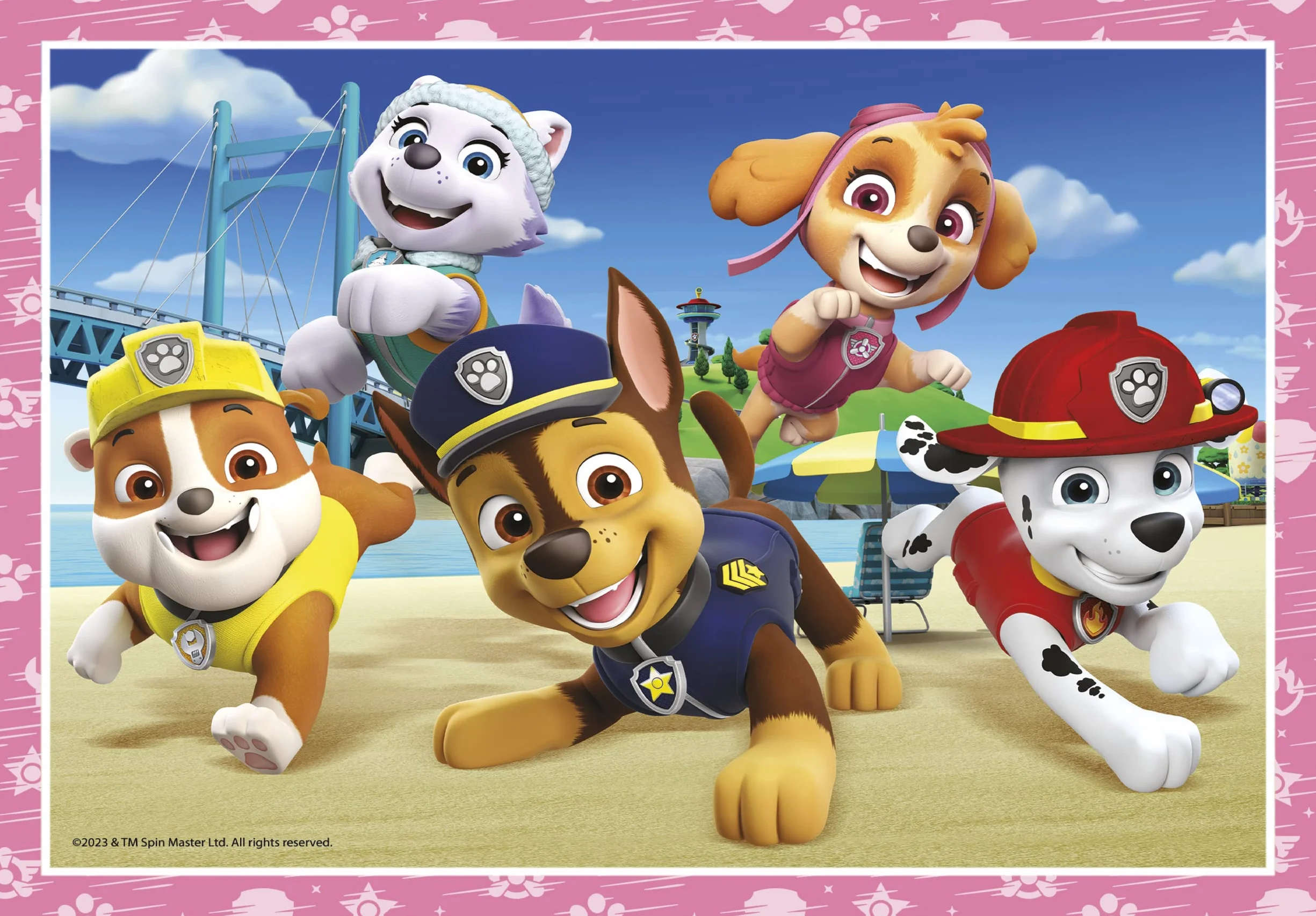 Clementoni - Puzzle Infantil 4 Puzzles en 1: Puzzles de 12, 16, 20 y 24 Piezas Paw Patrol, Patrulla Canina- Desde 3 años (21513)