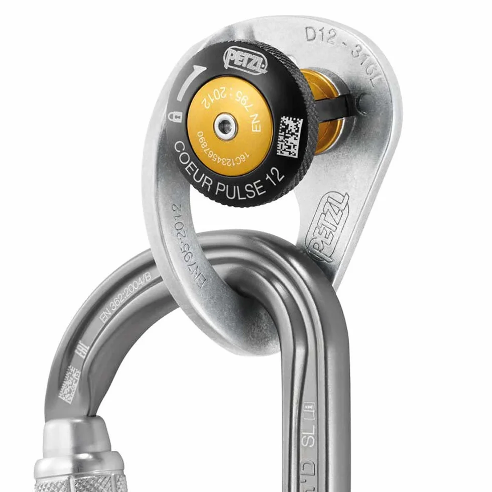 Petzl Coeur Pulse 12 Mm Anclaje Extraíble con Bloqueo Multicolor U Adulto Unisex
