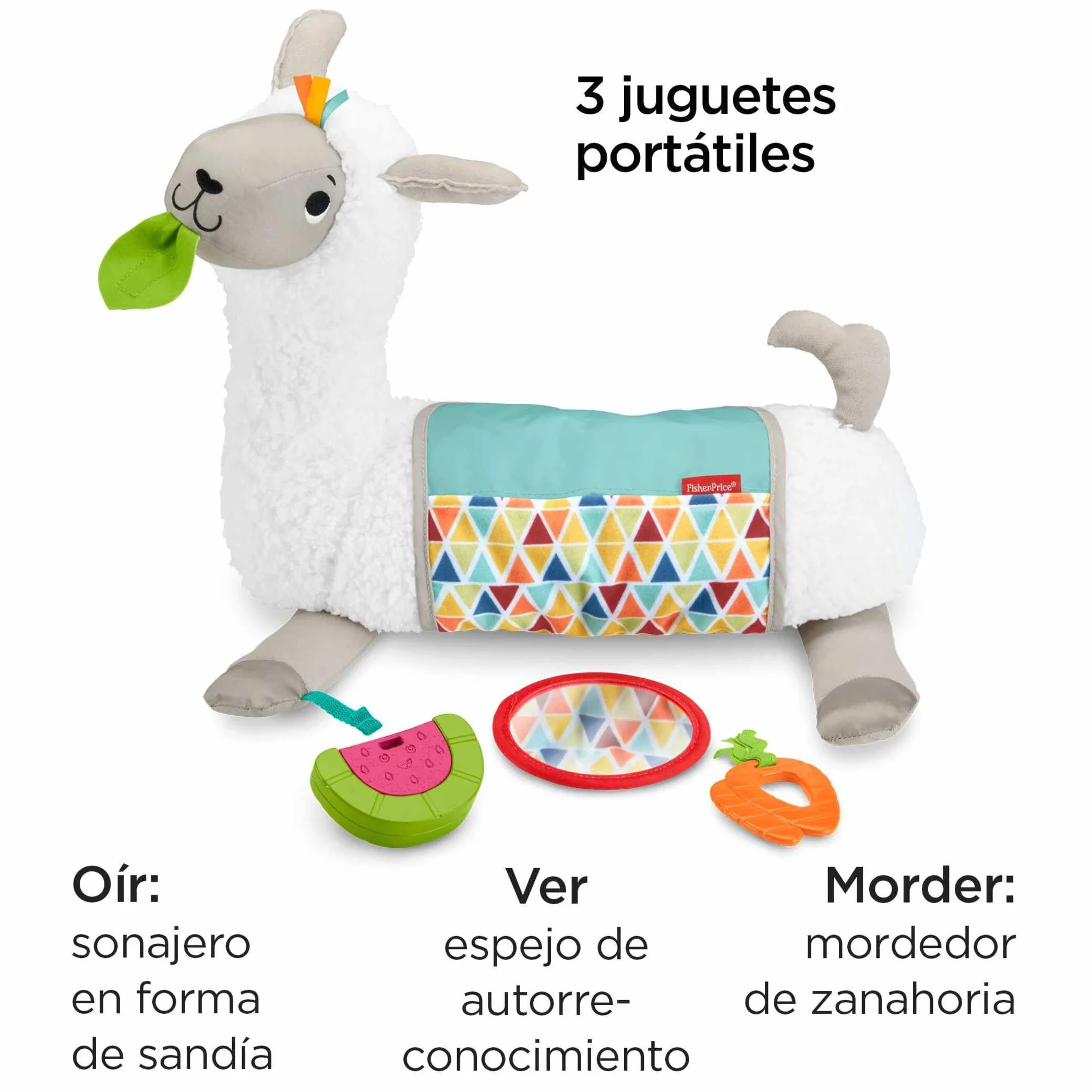 Fisher-Price Llama Crece Conmigo Cojín Juguete Sensorial Mattel GLK39