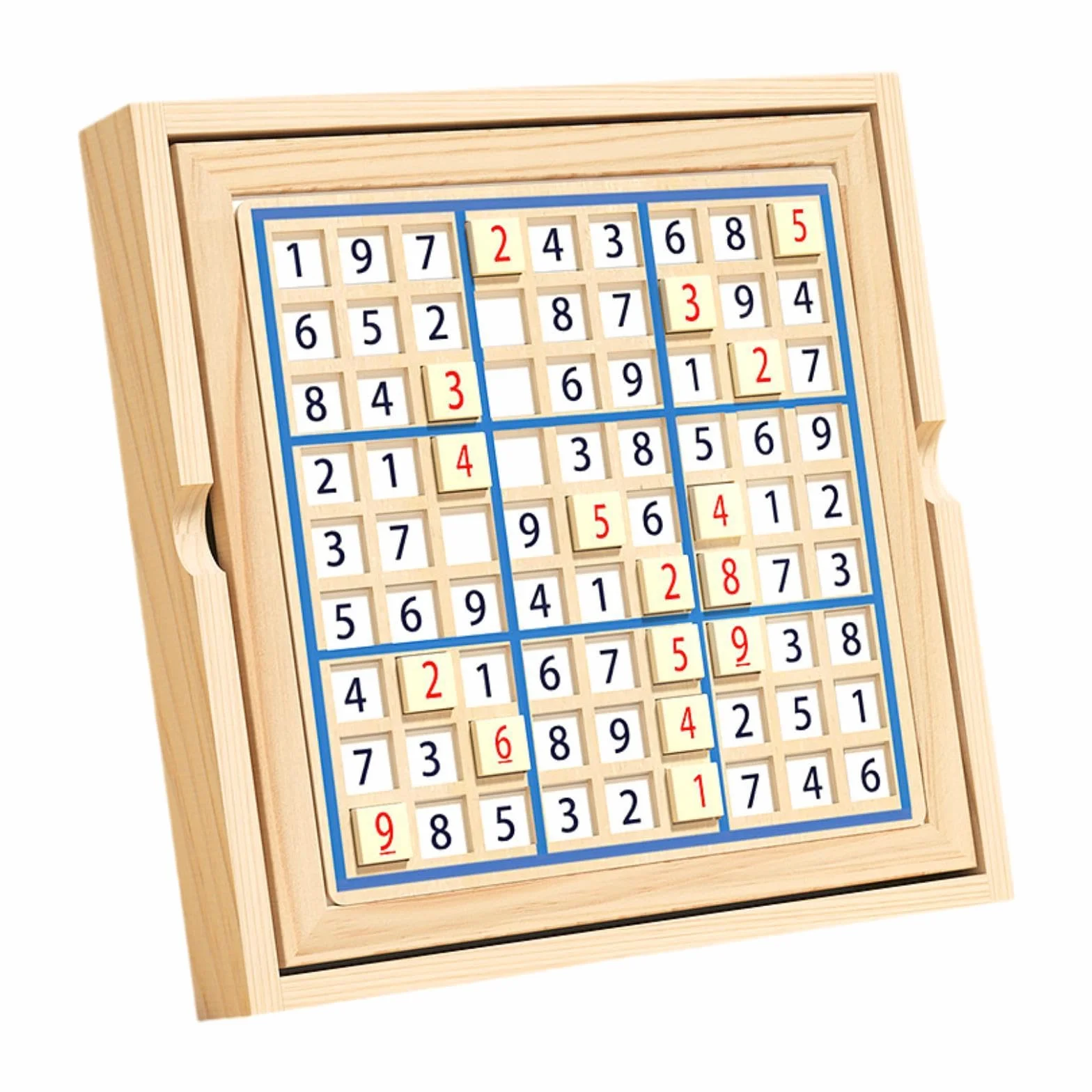 Juego de Rompecabezas Sudoku de Madera para Niños 1-3 Años