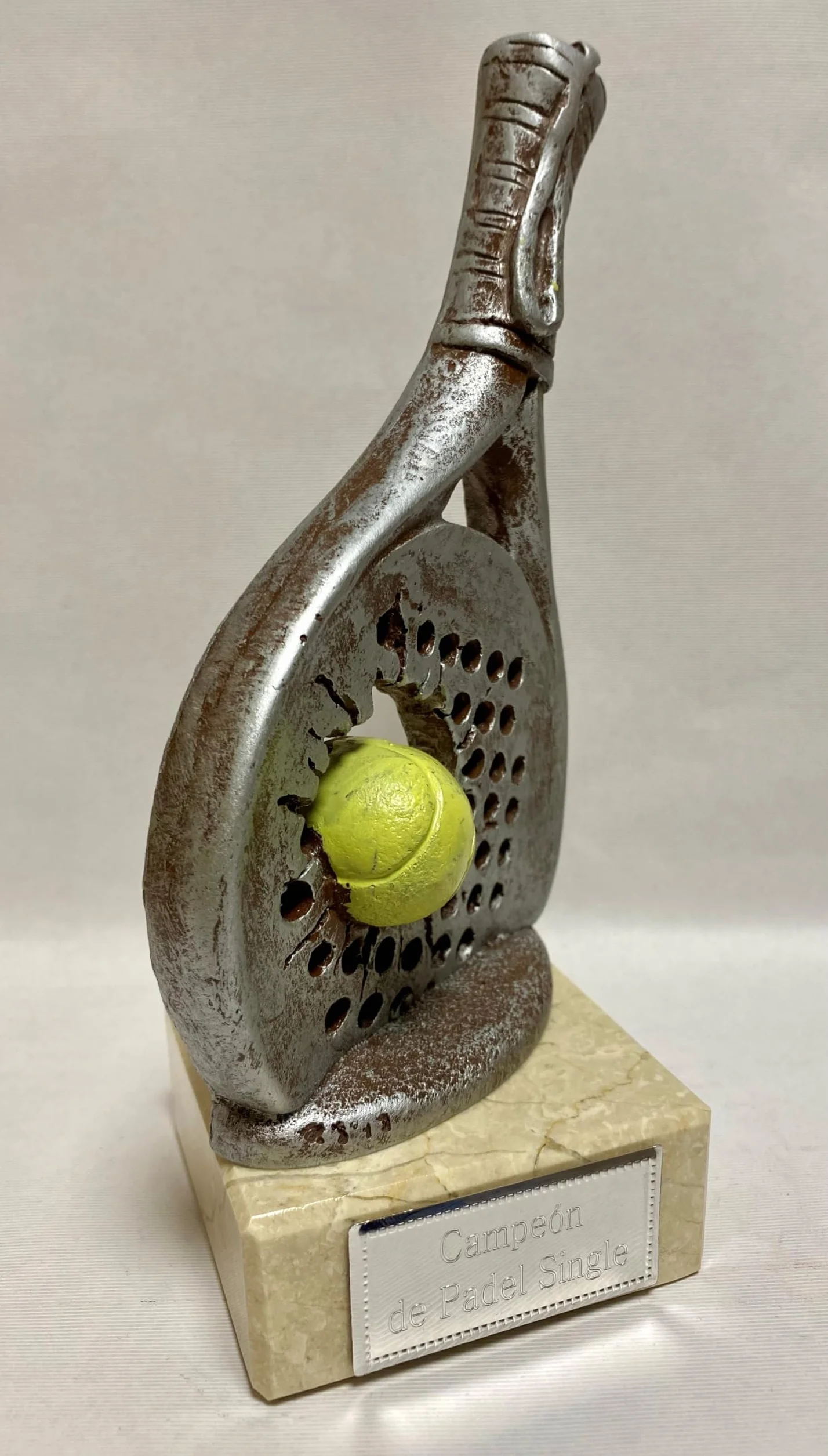 Trofeo Padel Pequeño GRABADO Premio pala de pádel 20 cm