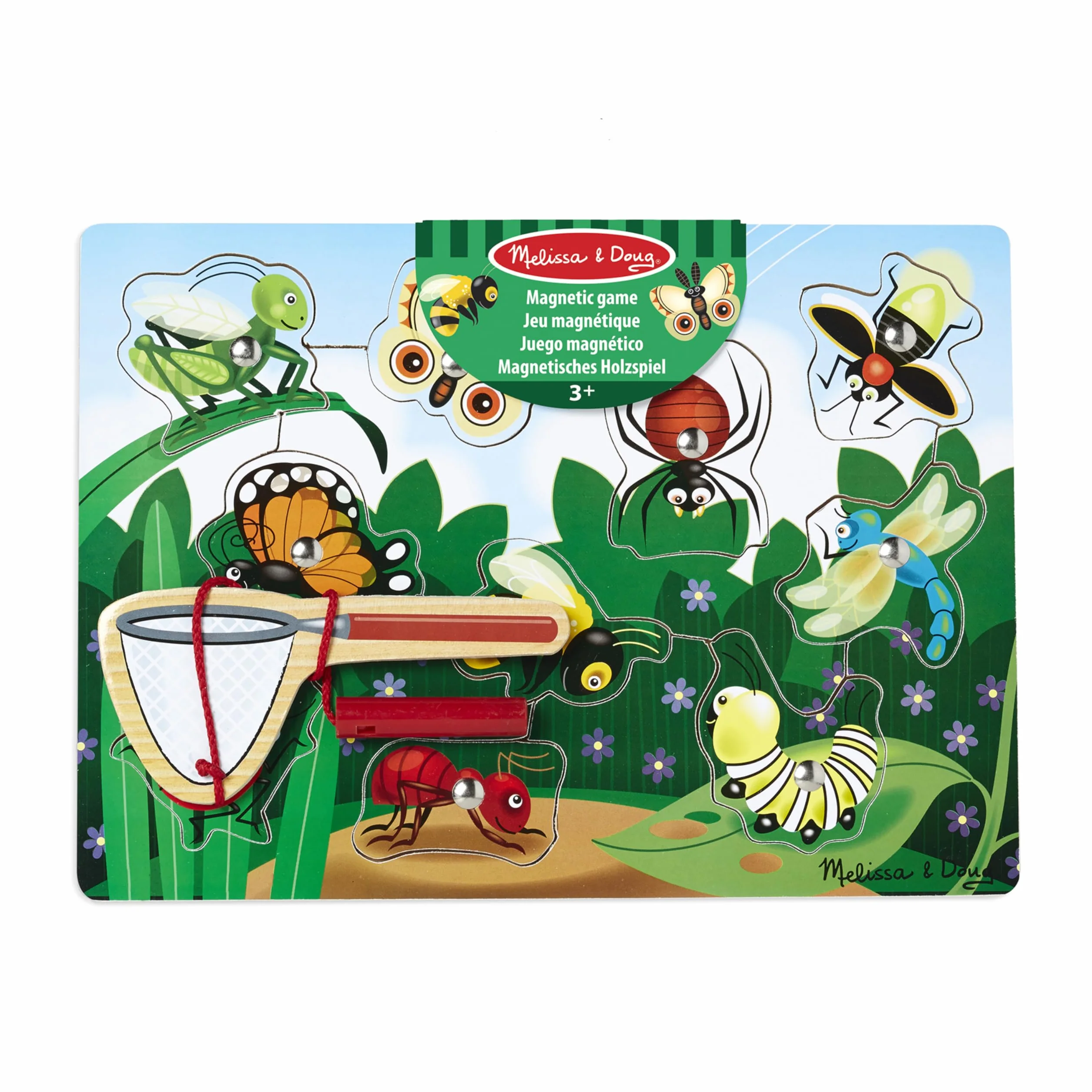 Melissa & Doug Cazar Insectos, Juego magnético de Madera