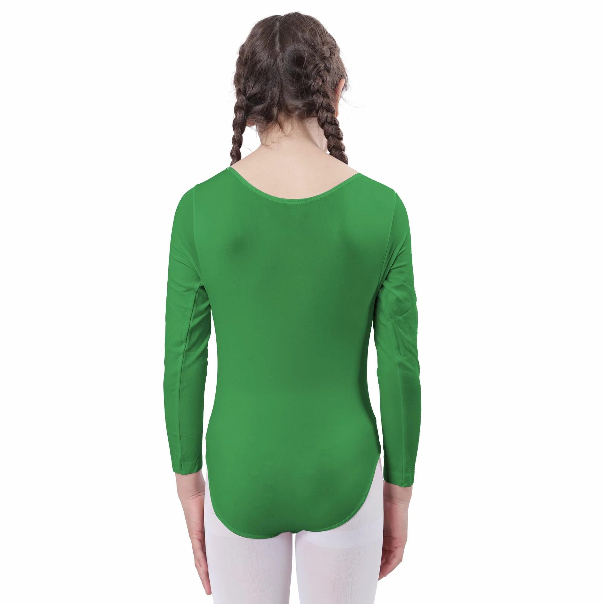 Carnavalife Body niña danza Maillot Ballet Manga Larga Cuello Redondo