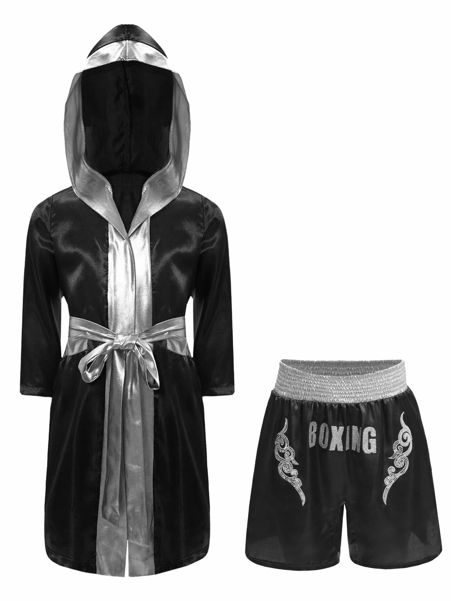 Conjuntos de Boxeo para Niños, Trajes Juveniles, Pantalones Cortos, Entrenamiento y Competencia 5-16 Años