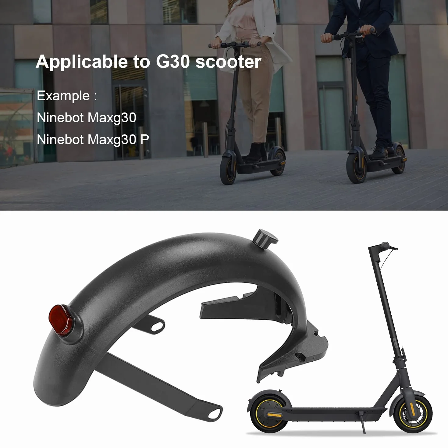 Segway Ninebot MAX G30 Juego de Accesorios para Guardabarros Trasero con Soporte