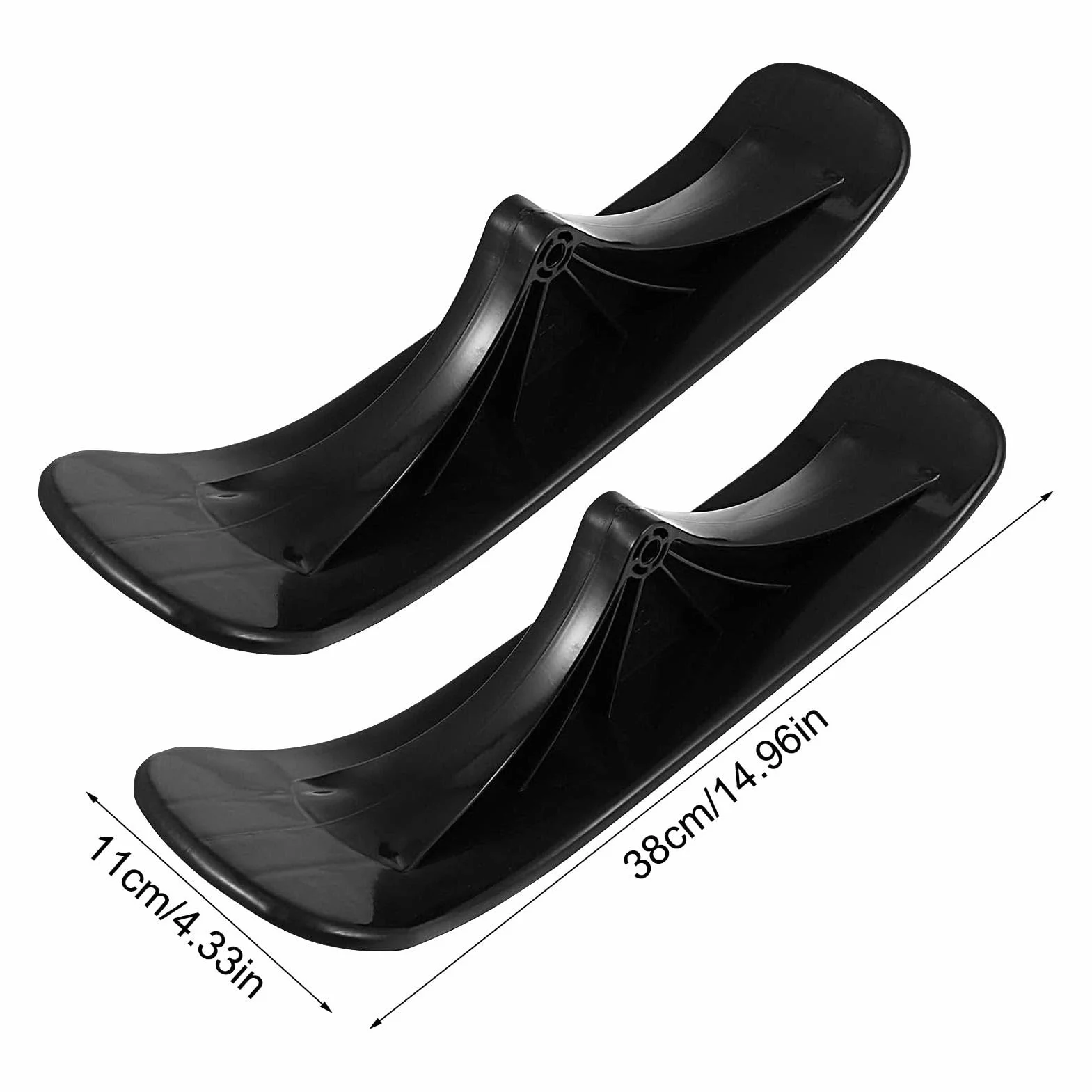 Kit de Trineo de Esquí para Patinete de Nieve de 2 Piezas, Conversión de Patinete de Arena, Tabla Plegable