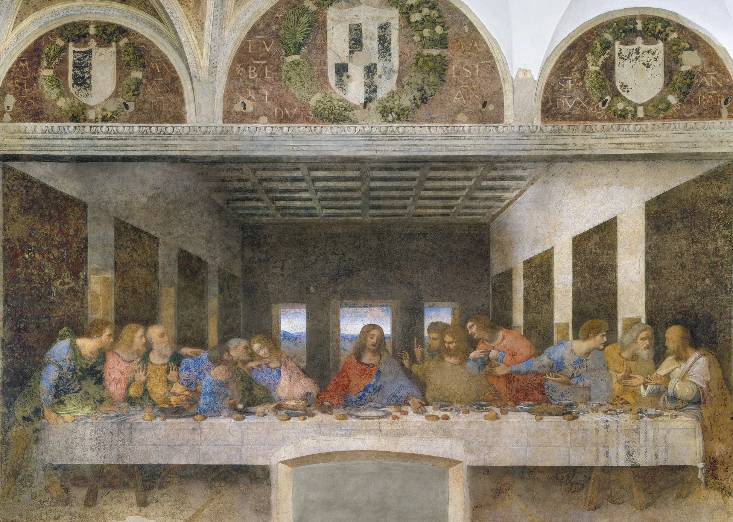 Clementoni - Puzzle de 1000 Piezas Grandes Museos, diseño Leonardo: La Última Cena (314478), 10+