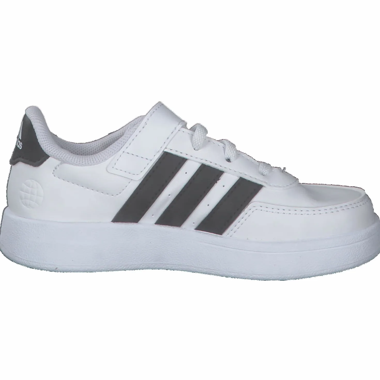 Adidas Breaknet Lifestyle Court Elastic Lace and Top Strap Shoes, Cloud white/core black, 31 EU
