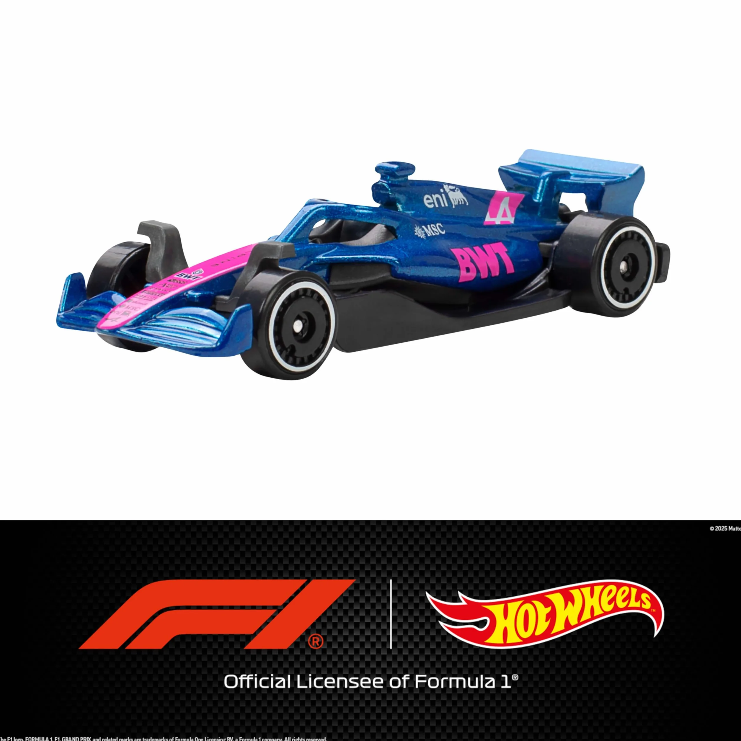 Hot Wheels Formula 1 Pack de 5 Coches de Juguete metálicos a Escala 1:64, Conjunto de 5 Coches coleccionables de F1 con Licencia Oficial para Jugar o exponer, JLN11