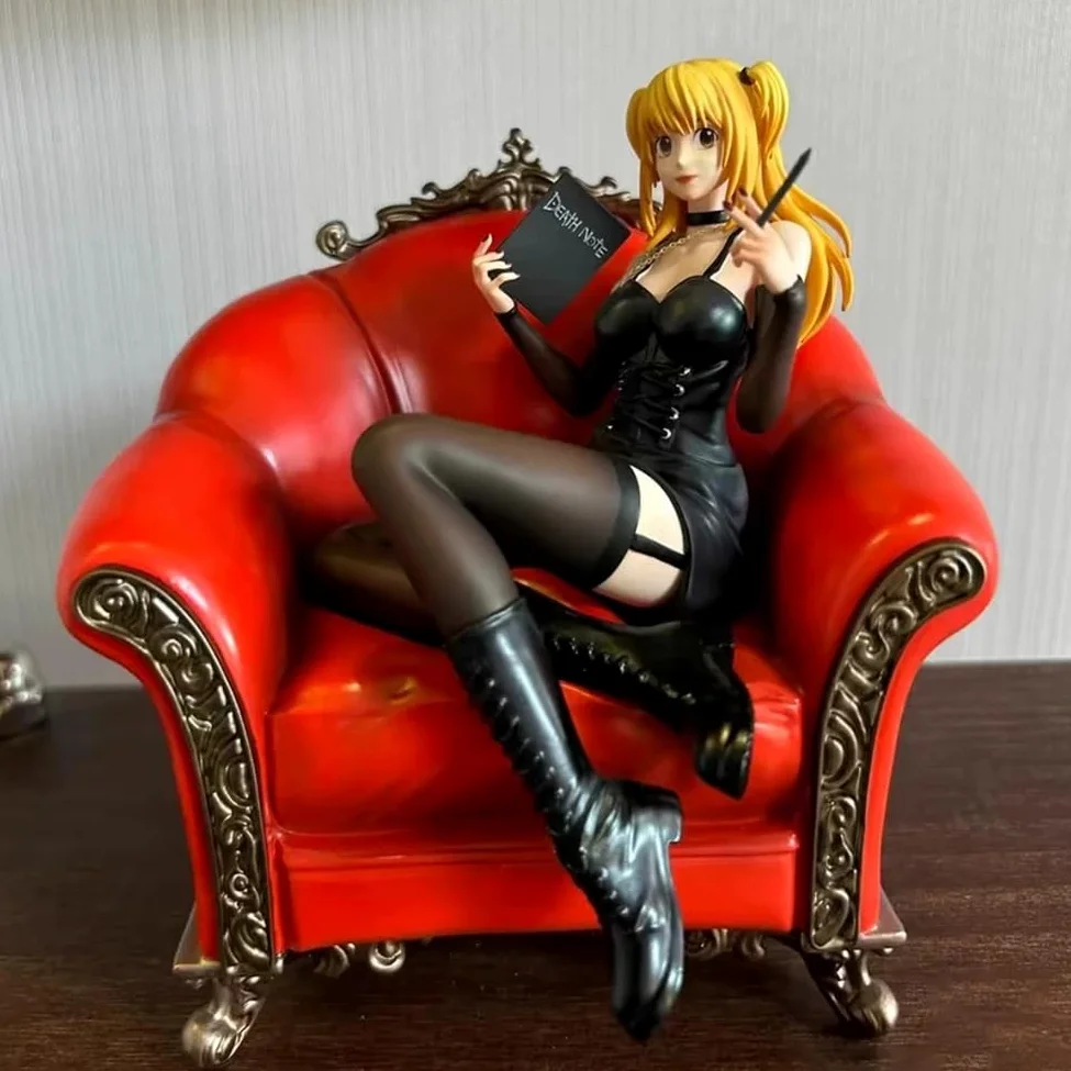 Zhongkaihua 3 figuras de anime modelo L/Amane sofá sentado quieto personaje de dibujos animados luz Yagami estatua de PVC coleccionables adornos de escritorio regalos