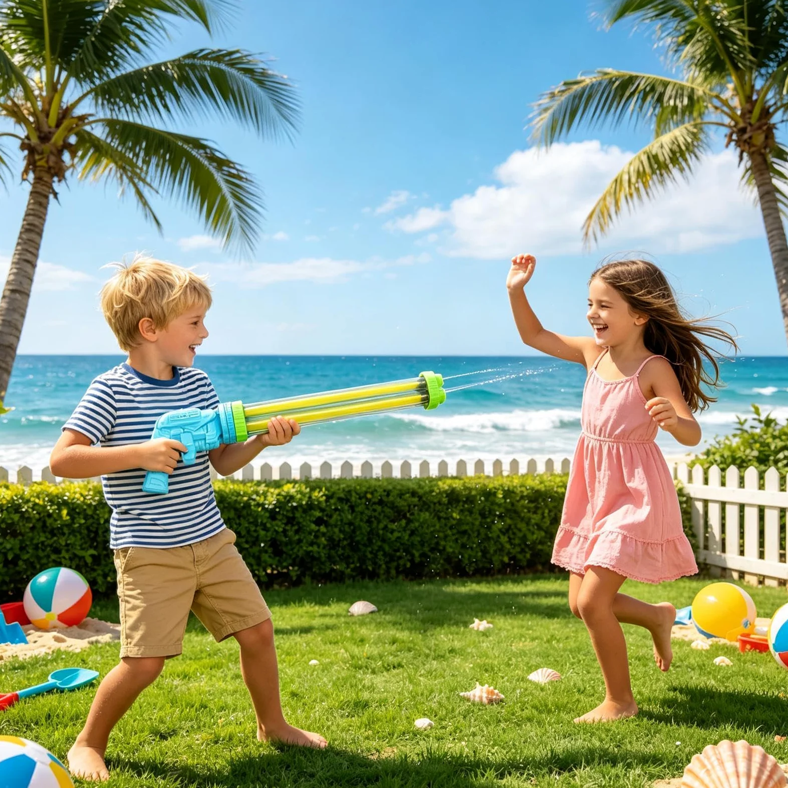 Pistola Acuática Infantil Juguete Veraniego Exterior Multitubo Extraíble | Juguetes Combate Acuático Infantiles Niños Adultos Cumpleaños Parque Camping Jardín Césped Patio Trasero Reuniones