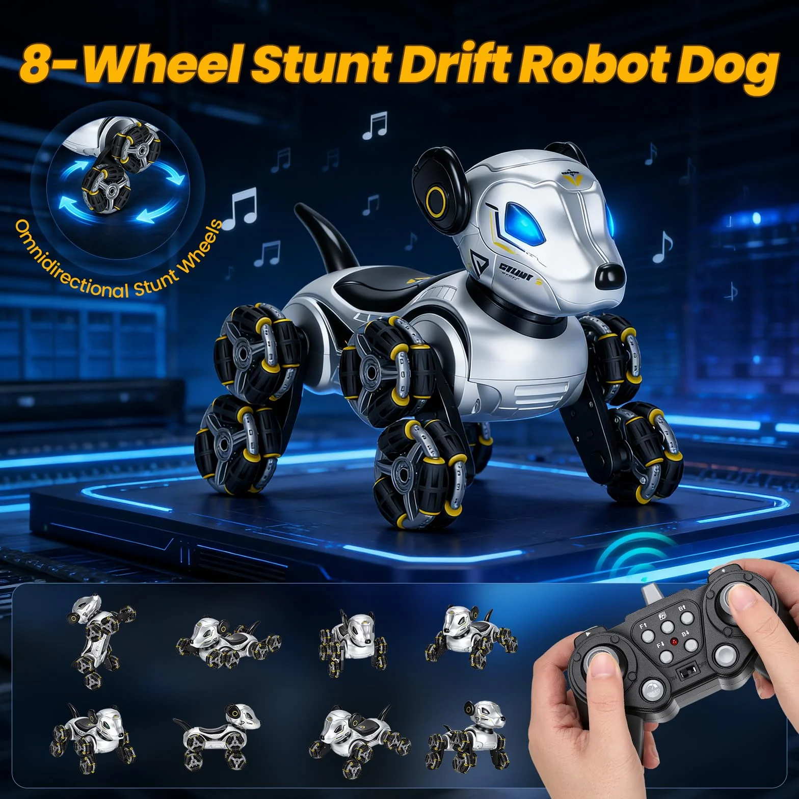 Robot perro RC truco coche juguete