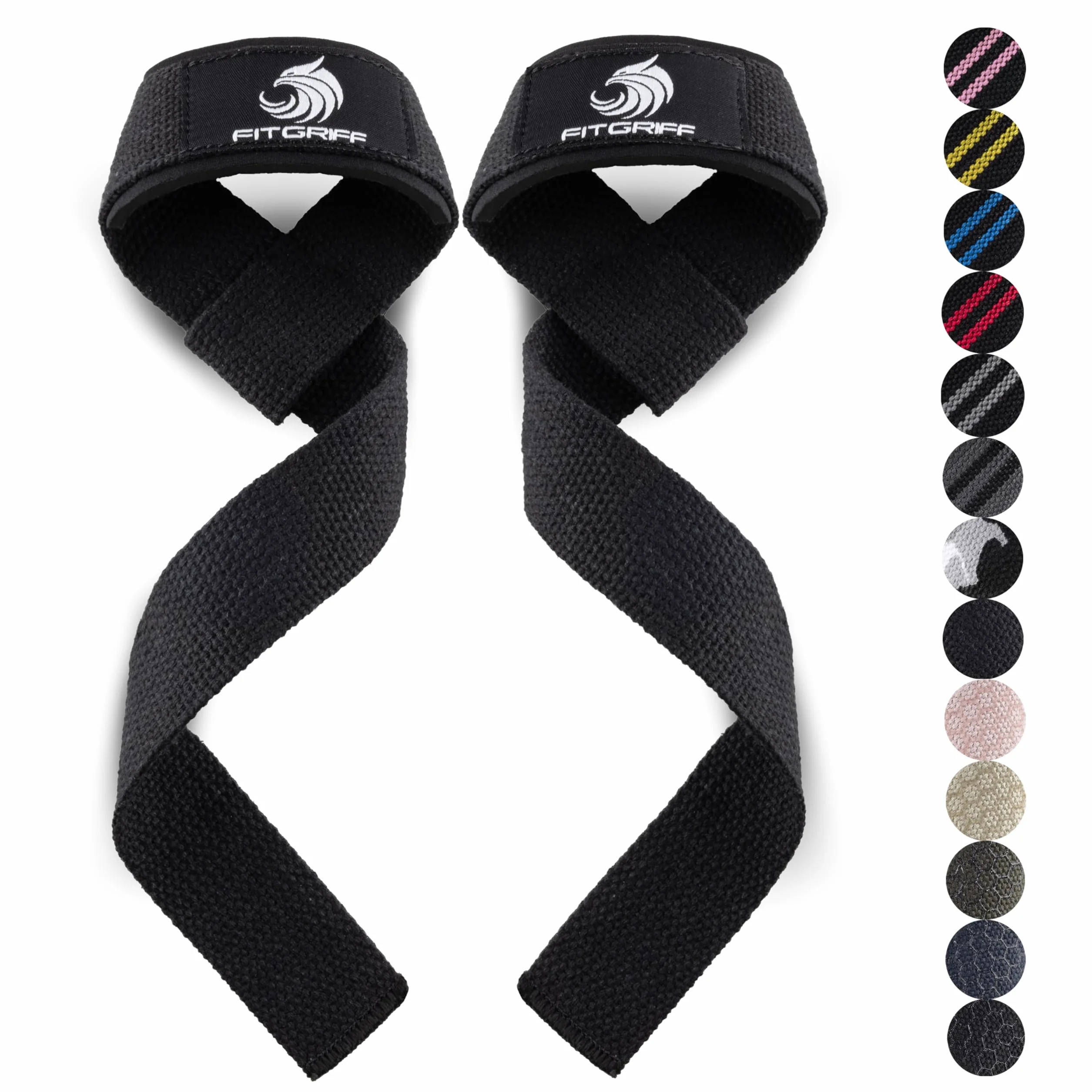 Fitgriff® Straps Gym Correas Levantamiento de Pesas para Lifting Accesorios Fitness