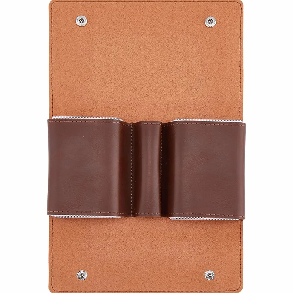 Estuche Protector de Cuero Sintético para Naipes, con Botón A Presión, Multiusos, Compatible con Billeteras, Organizador de Monedas Hecho A Mano para Póker, Bridge, Juegos de Mesa, Viajes