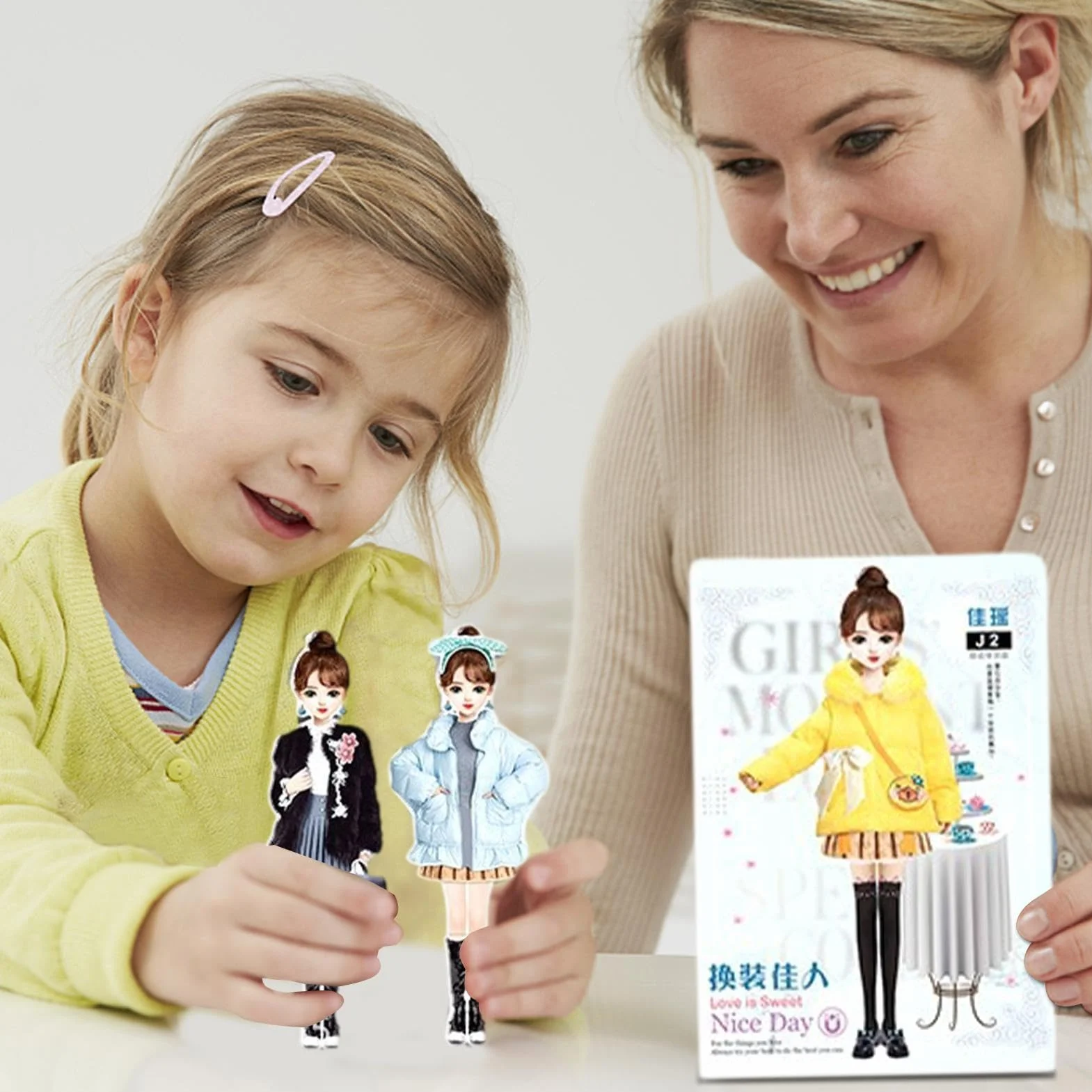 Libro de Actividades con Pegatinas Princesa, Libro de Pegatinas para Vestir a la Princesa - Libro de Actividades magnético para Vestir a la muñeca de la Princesa - Juego de Pegatinas para Vestir a la