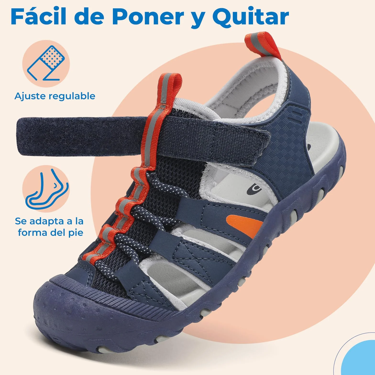SAGUARO Sandalias de Verano para Niños Puntera Cerrada Trekking Senderismo Tallas 25-38