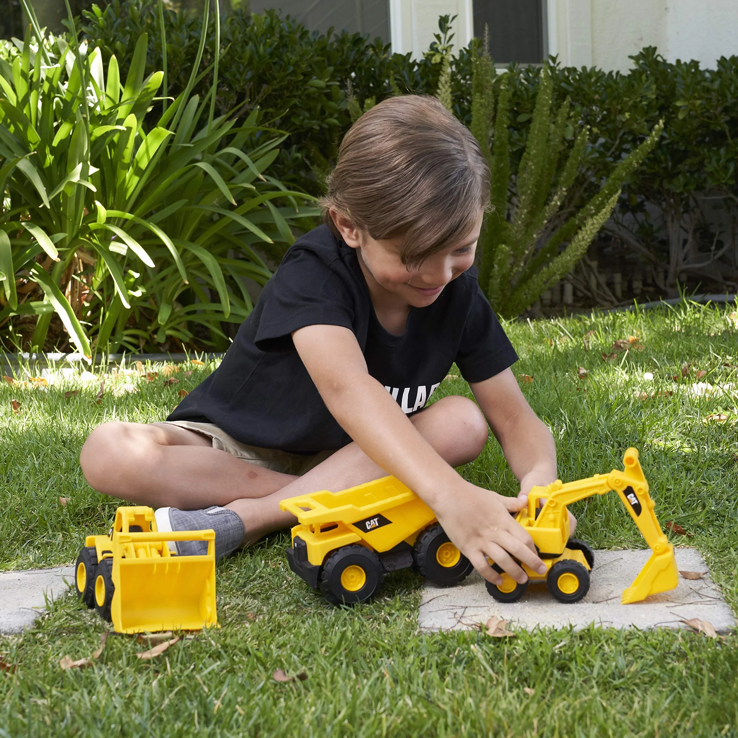 CatToysOfficial Set de Vehículos de Construcción de Juguete | Camión Volquete, Pala Cargadora, Excavadora | Partes Articuladas | Cat Toy Regalos y Juguetes para Niños de 3 Años o Más
