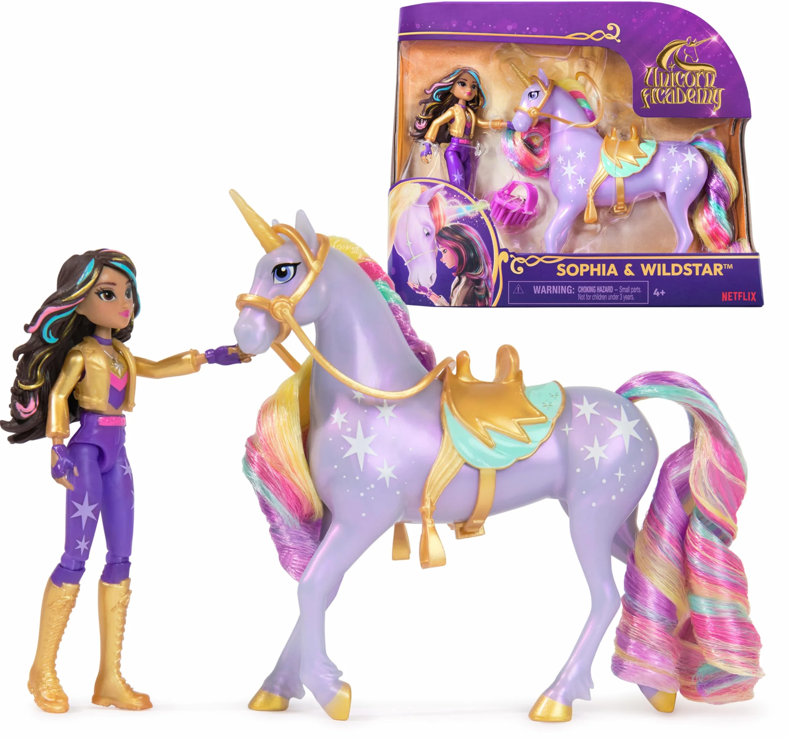 Academia Unicornio - Muñeca Sophia, Figura Wildstar 'estrella' Y Accesorios | Unicornio Juguete Con Accesorios | Juguetes Niña 4 Años O Más | Unicornios Para Niñas Con Detalles Auténticos