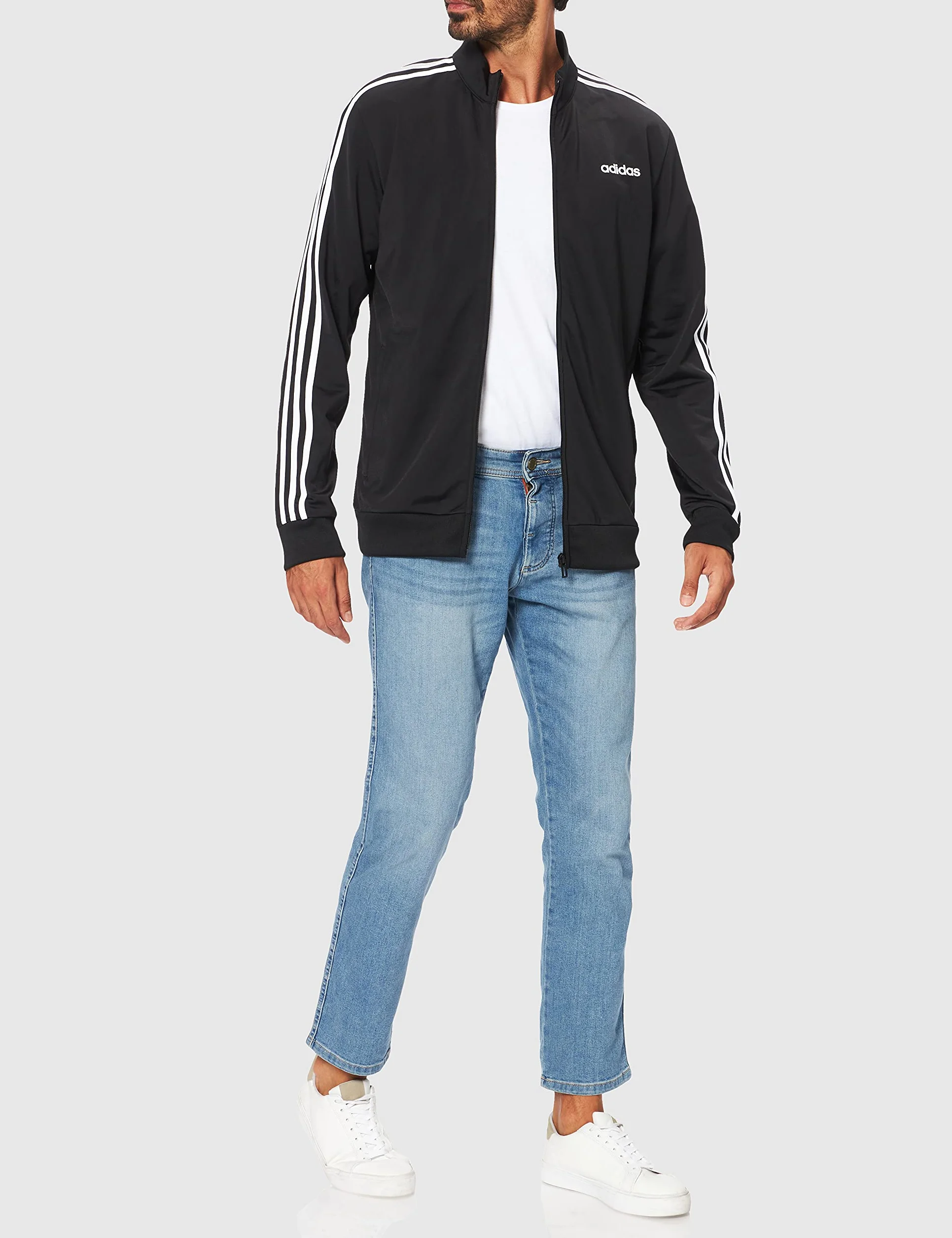 adidas Essentials Warm-up 3-Stripes Track Jacket Track Top Hombre
