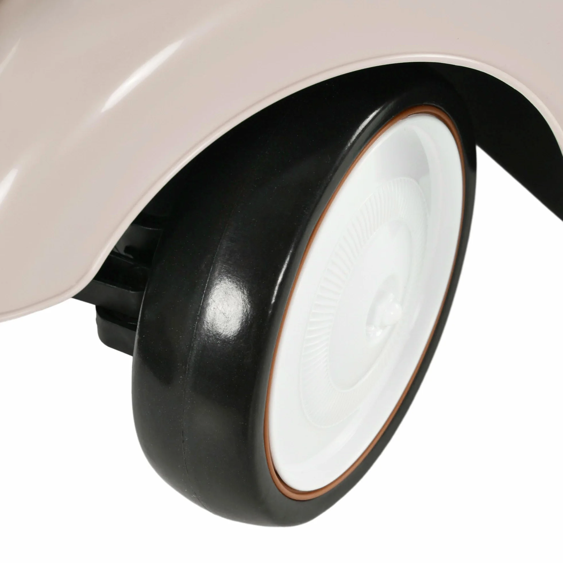 AIYAPLAY Correpasillos para Bebés de 12 a 36 Meses Coche sin Pedales con Bocina Compartimento de Almacenaje y Volante para Interior y Exterior 58x27x35 cm Crema