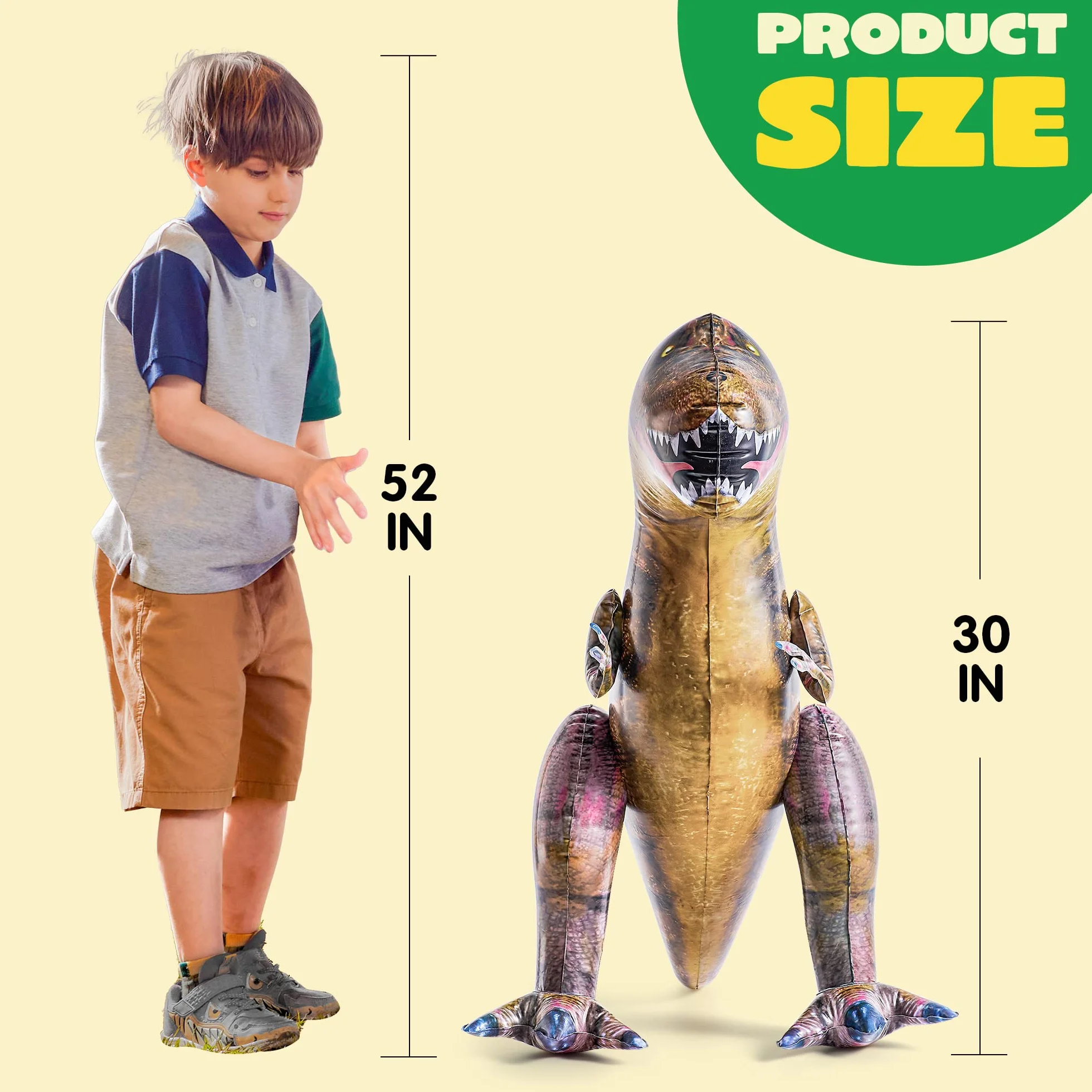 JOYIN T-Rex Dinosaurio Inflable 76cm para Decoraciones de Fiesta en la Piscina