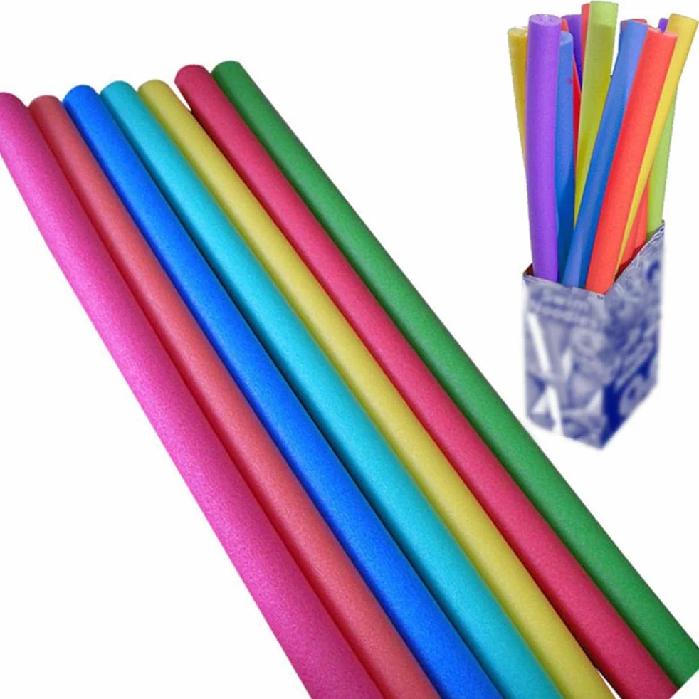 Cryfokt 2 Piezas de Espuma para Fideos de Piscina, Fideos de Espuma Huecos de 59 Pulgadas con 2 Conectores, Tubo de de Arcoíris Grande, Suave y Duradero para Natación,