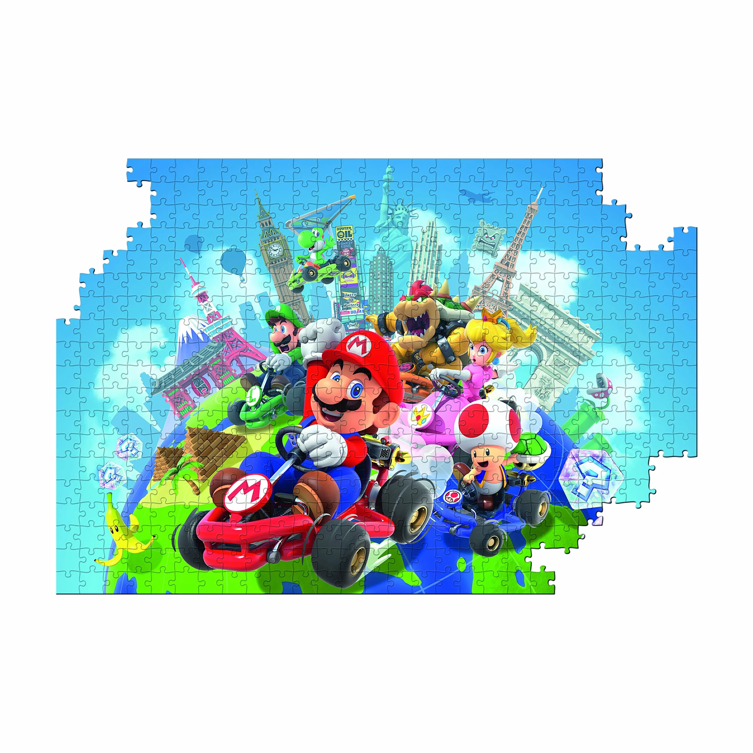 Top Trumps Rompecabezas Mario Kart Puzzle 500 Piezas - Juguetes para niños 10+ años y Todos los Fans de Las Aventuras, para Jugar Solo o en compañía, Incluye póster