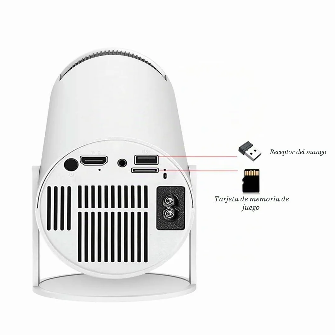 KoDeer X10 Plus - Proyector de juegos retro 4K, consola de videojuegos retro para el hogar con 2 controladores inalámbricos, salida HDMI, WiFi