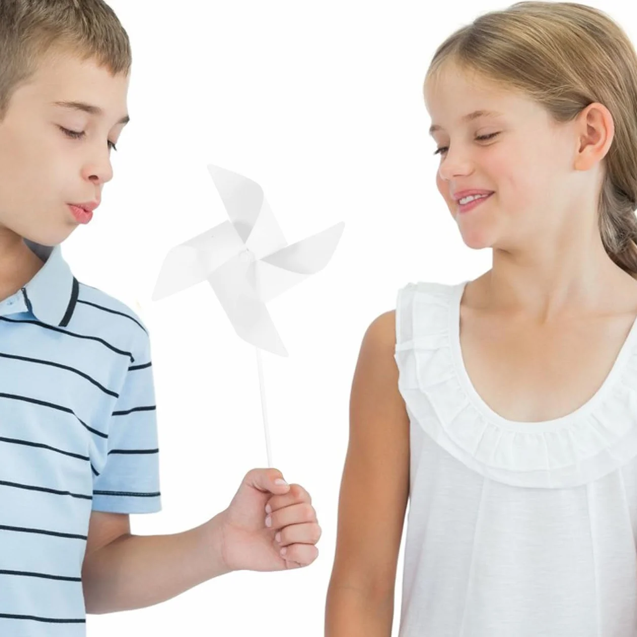 STOBOK Molino de viento de papel DIY para colorear para niños, 24 piezas, juego educativo para manualidades, molinillos de viento para jardín de infantes y juego al aire libre