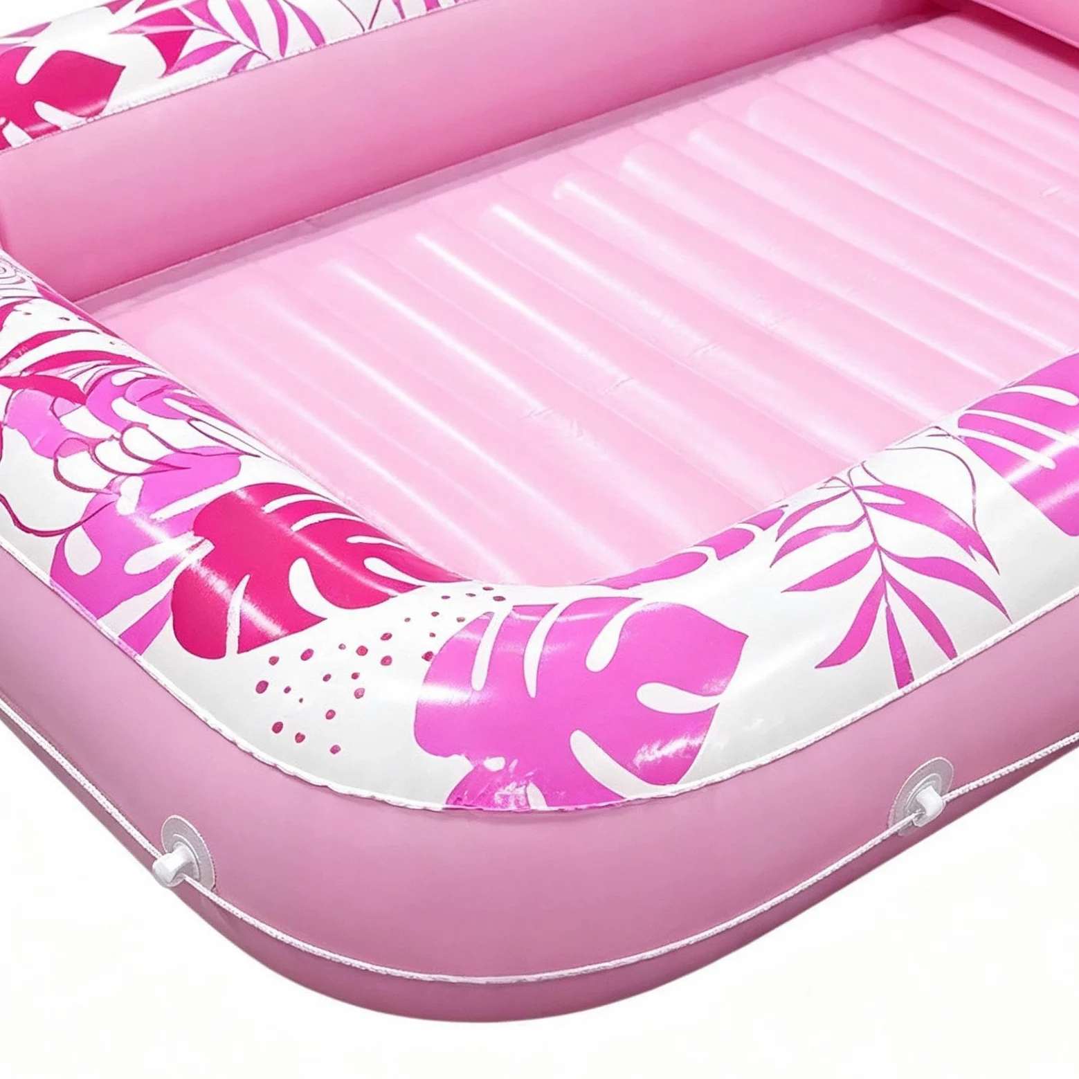 Flotadores Acuáticos Balsa Inflable Exterior con Patrón Hoja Monstera | Flotador Tumbona Para Piscina Adultos Para Vacaciones, , Playa, Lago, Río, Descanso, Reuniones De Fin De Semana