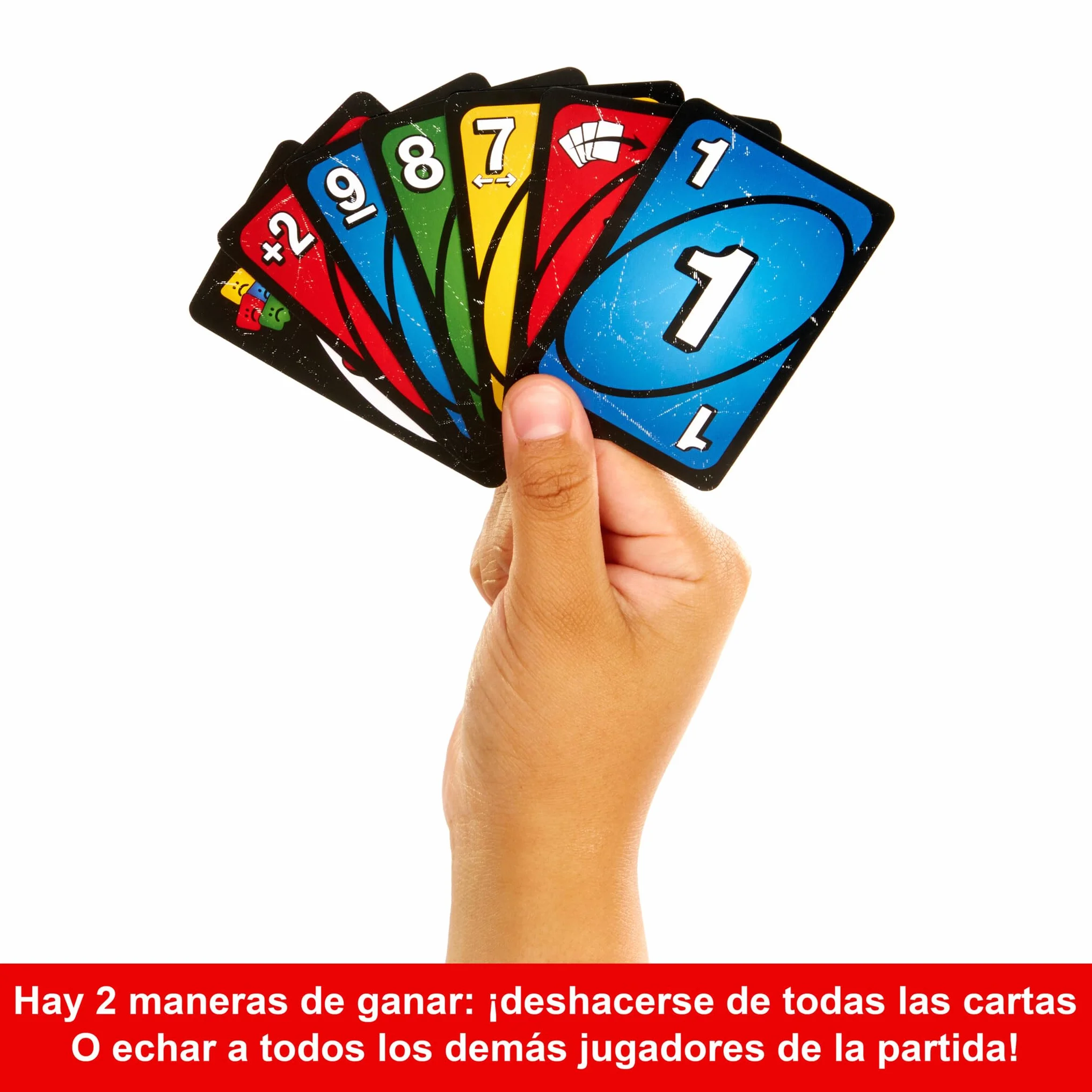 Mattel Games Juego de cartas UNO No Mercy Juego de mesa familiar con cartas nuevas, reglas especiales y penalizaciones más despiadadas, +7 años (HWV18)