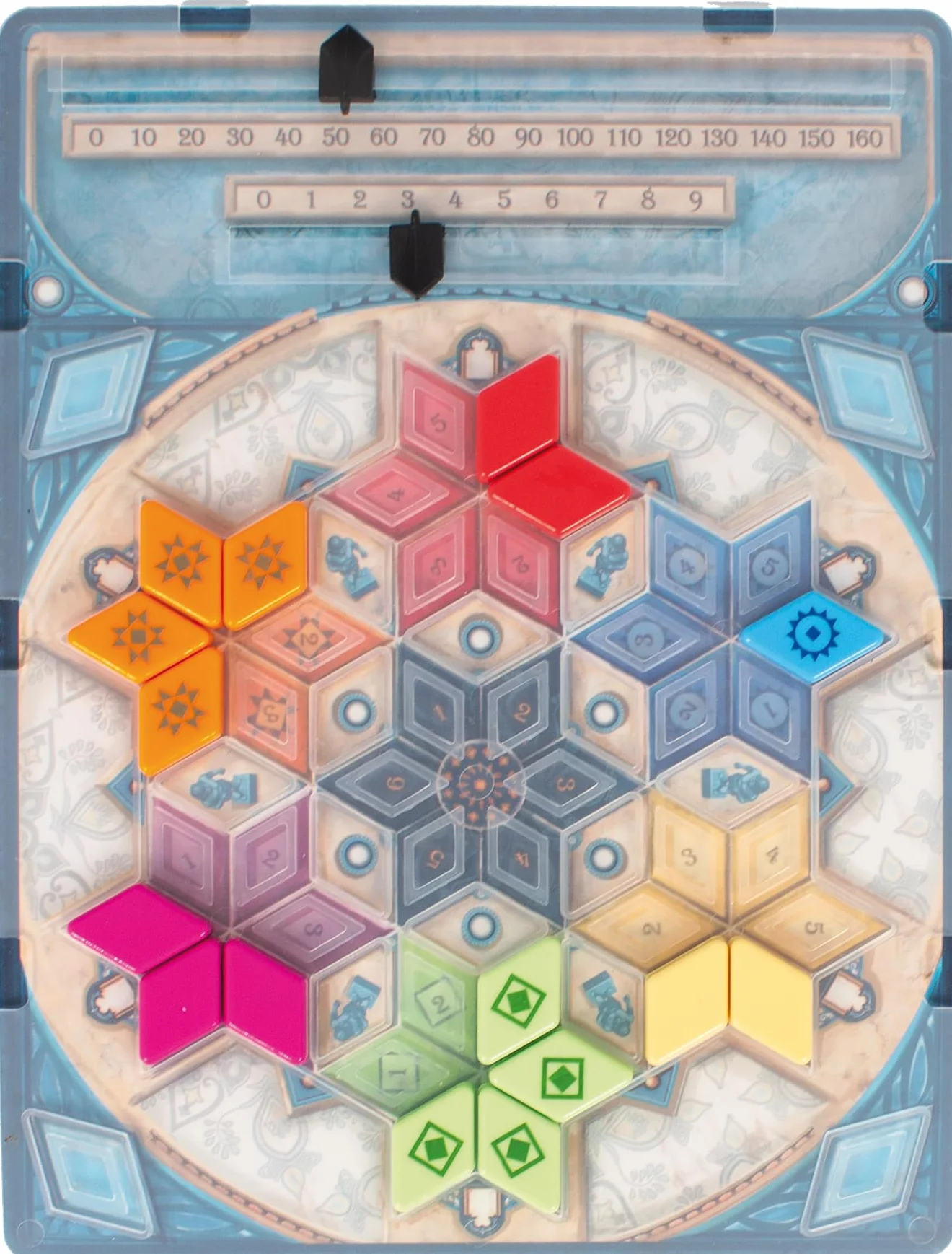 NEXT MOVE Asmodee Azul: PAVILLON D'Ete Mini - Juegos de Mesa - Juego de Viaje - Familia y Niños a Partir de 8 años - de 2 a 4 Jugadores - Versión Francesa